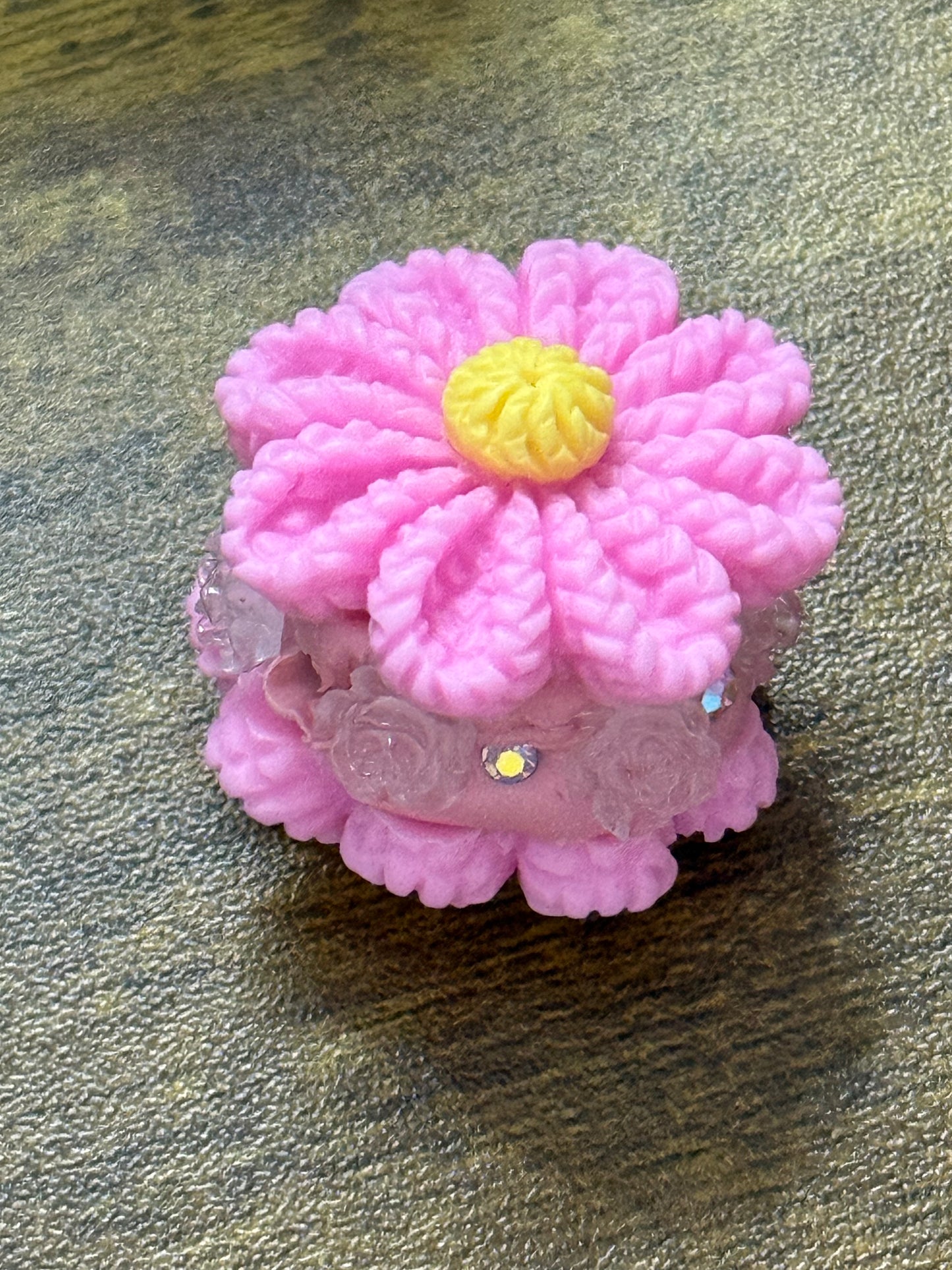 Polymer Clay Flower Resin Beads – Handmade Floral Focal Beads – Colorful 3D Craft Beads (Sold Individually)