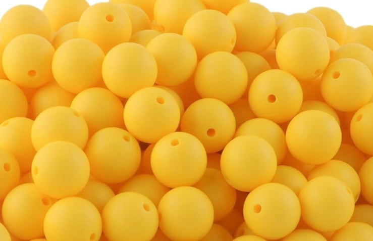 40 Count 12mm Silicone Bead Bag /Multicolor/Pen Beading/Crafting