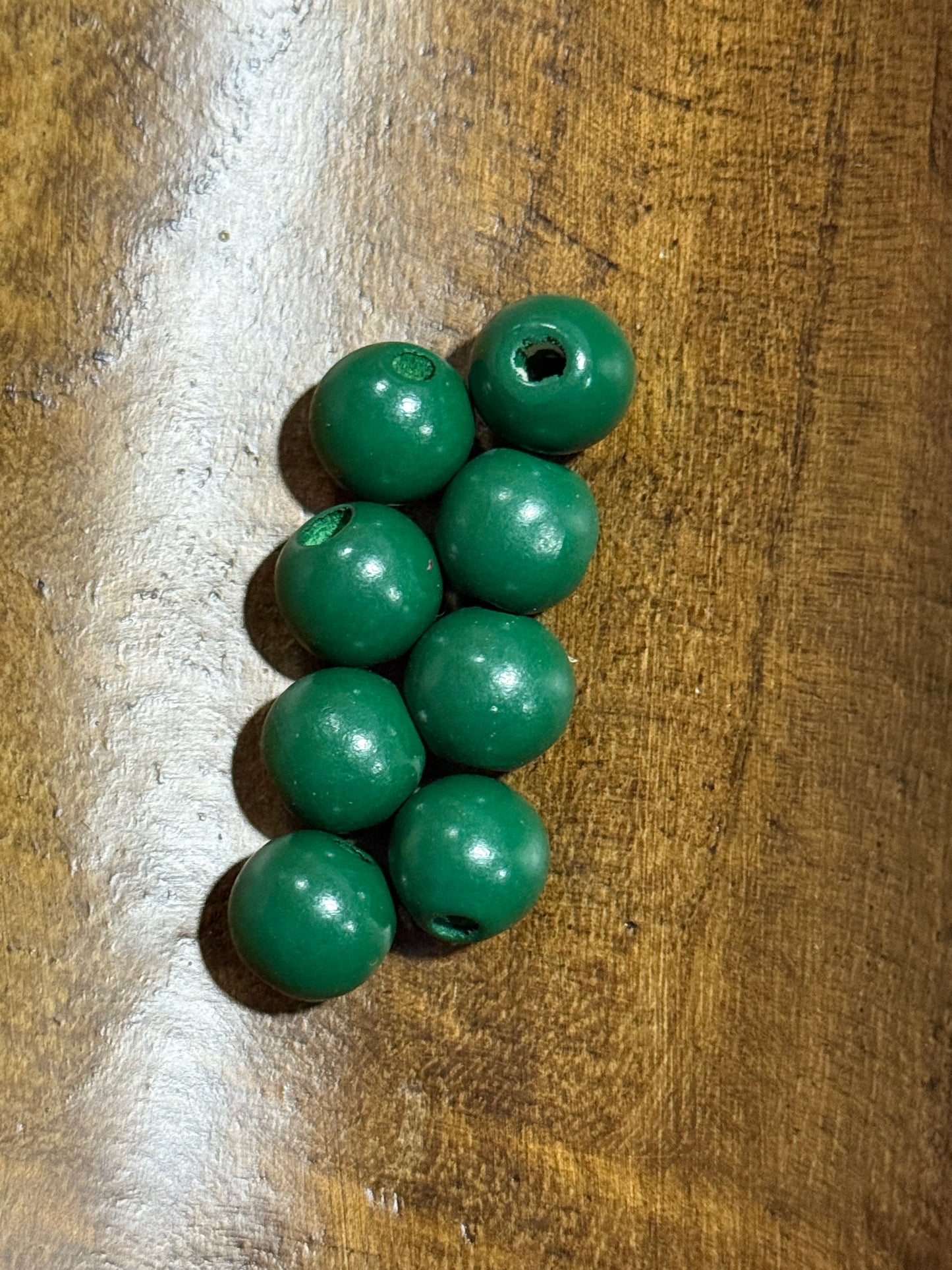 16mm Wood Wide Hole Bead Multiple Color Options Decorative Bead