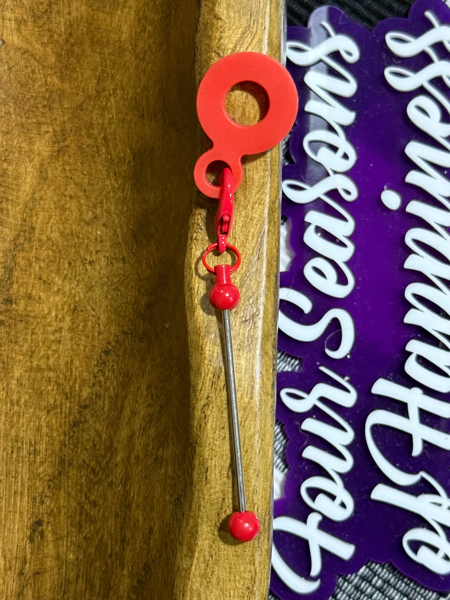 Silicone Blank Bead-able Straw Charm Multiple Color Options