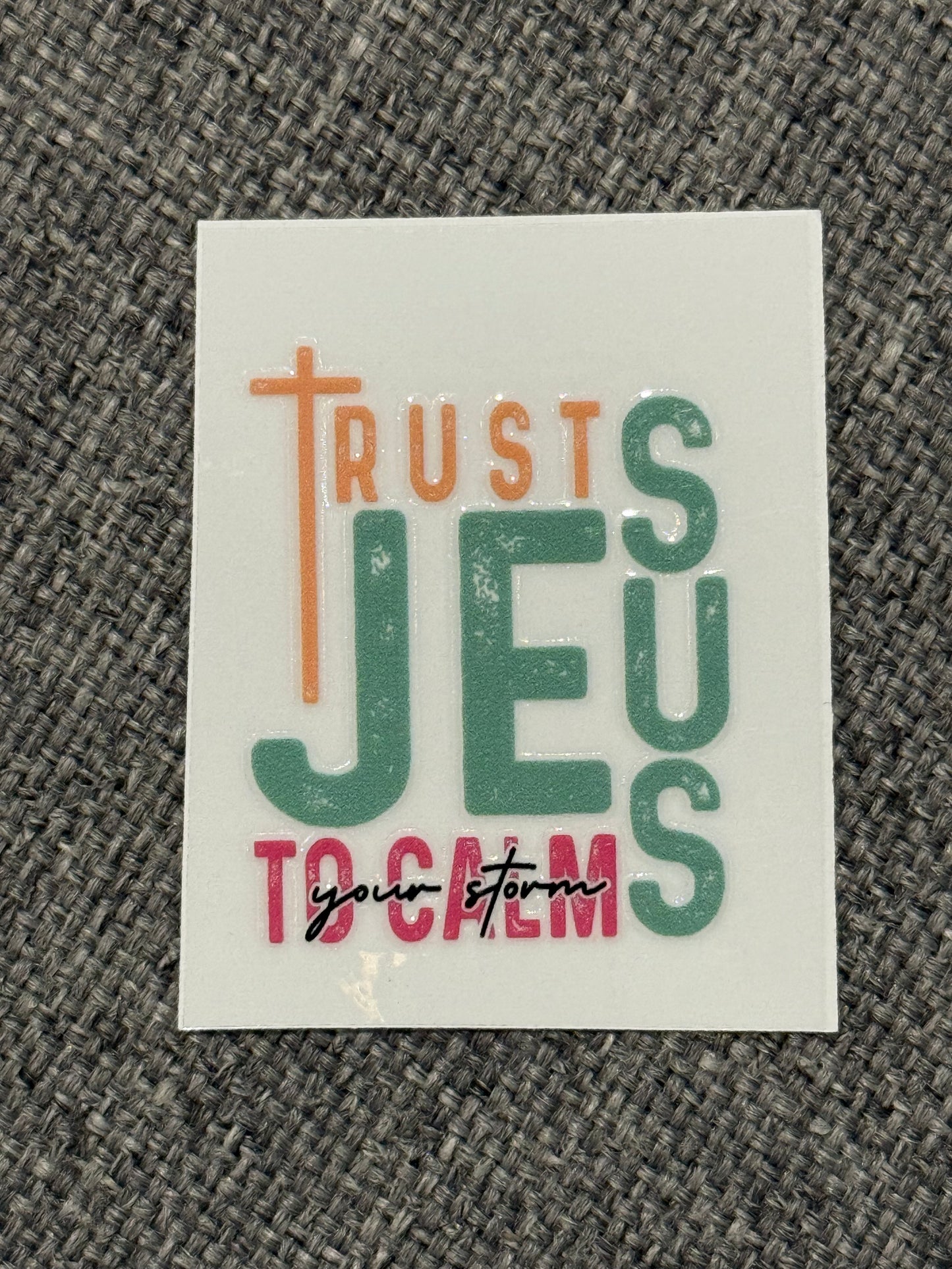 2x2 UV DTF Decal – Christian / Faith / Inspirational Cup Sticker