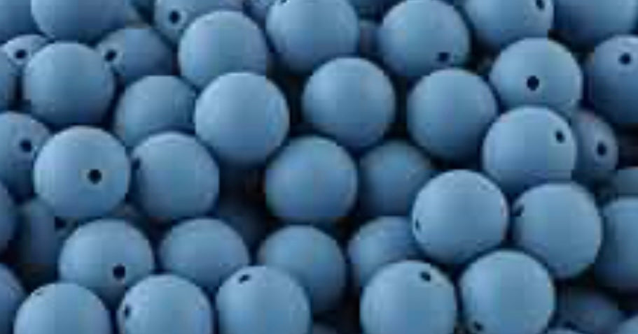 40 Count 12mm Silicone Bead Bag /Multicolor/Pen Beading/Crafting