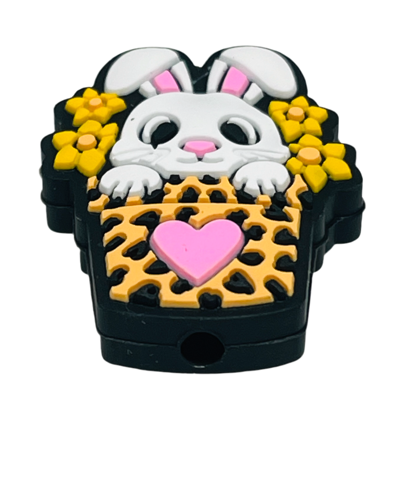 Bunny Silicone Focal Bead Easter Bead