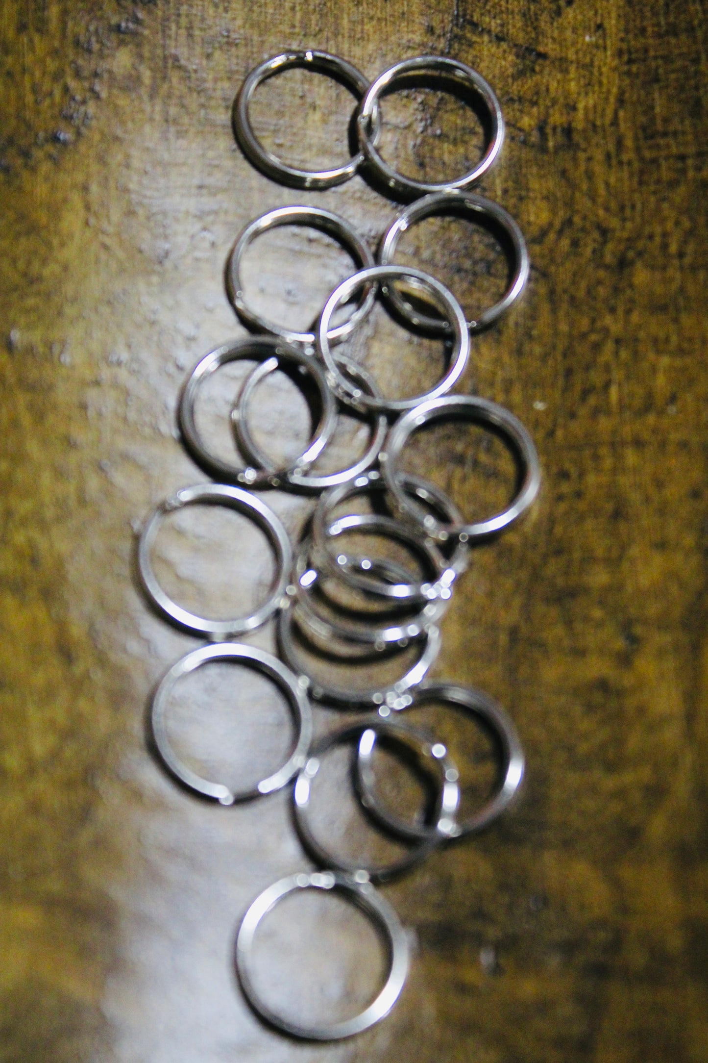 Mini Key Rings Silver 50 Count Bag