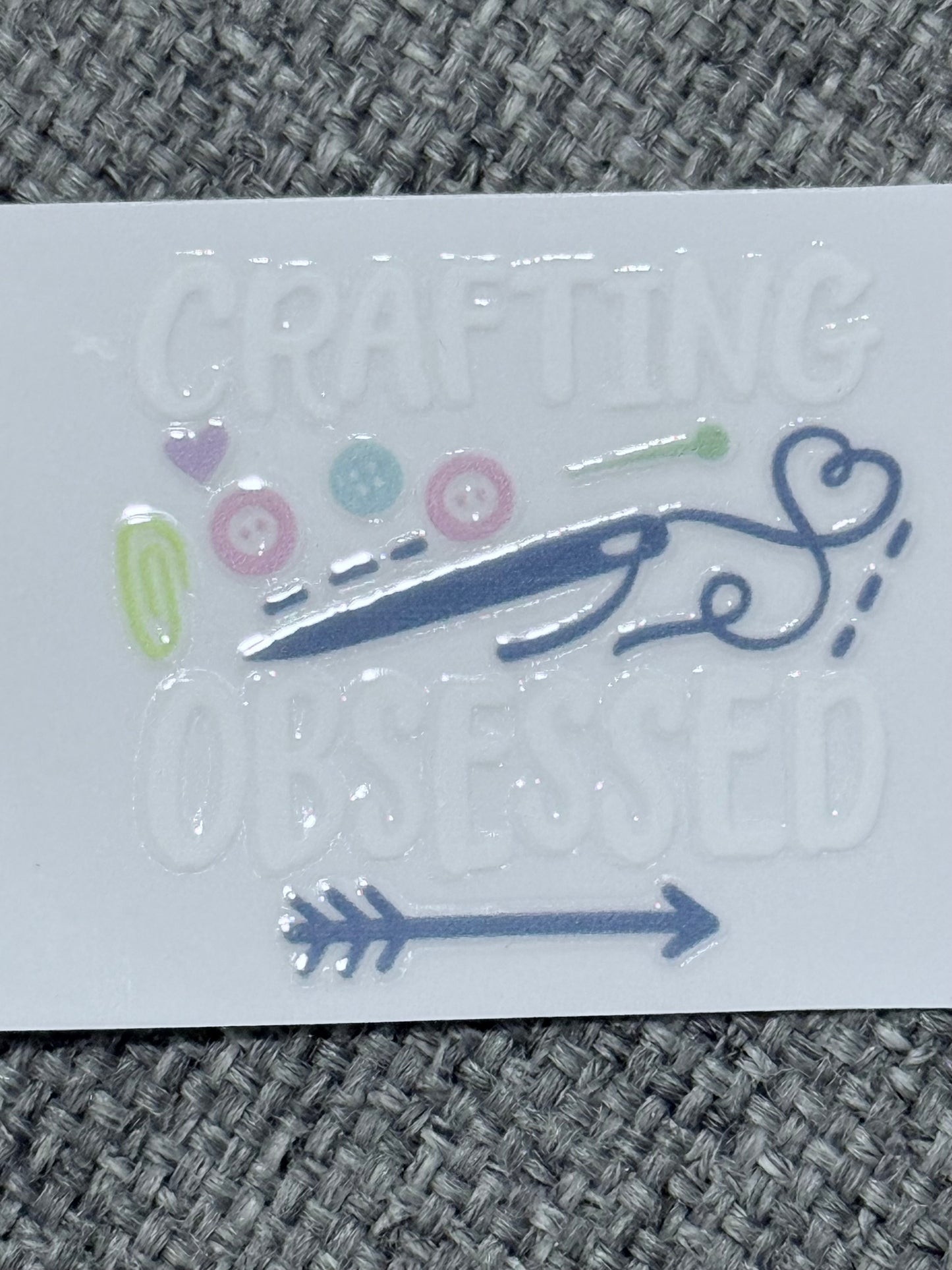 Crafting Obsessed – 2x2 UV DTF Decal