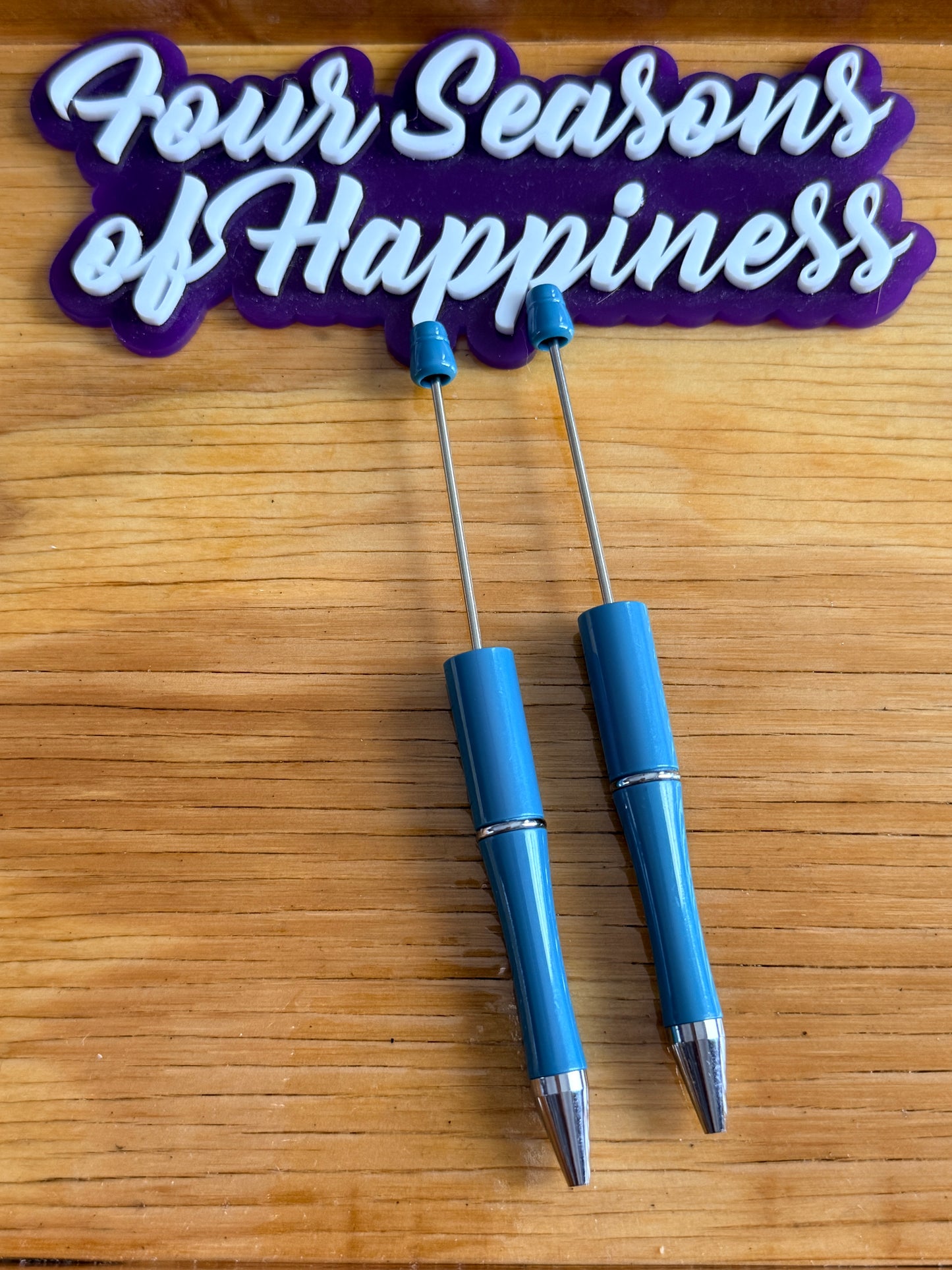 Create Happiness Green Beadable Pens – DIY Beaded Pen Bases for Silicone Beads | Four Seasons of Happiness