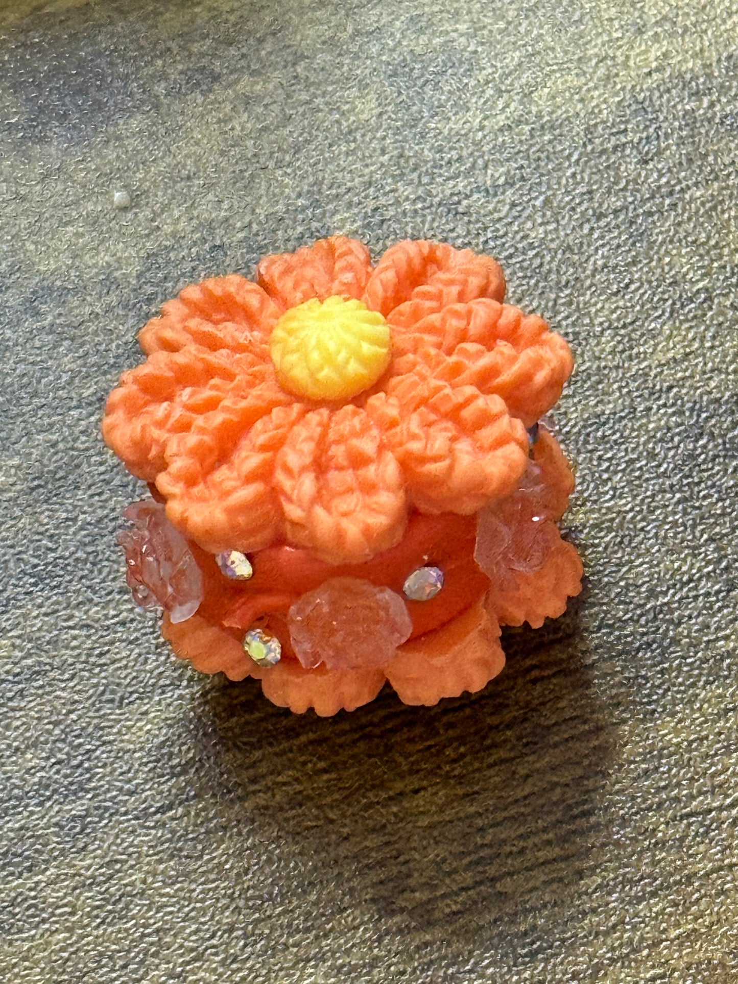 Polymer Clay Flower Resin Beads – Handmade Floral Focal Beads – Colorful 3D Craft Beads (Sold Individually)