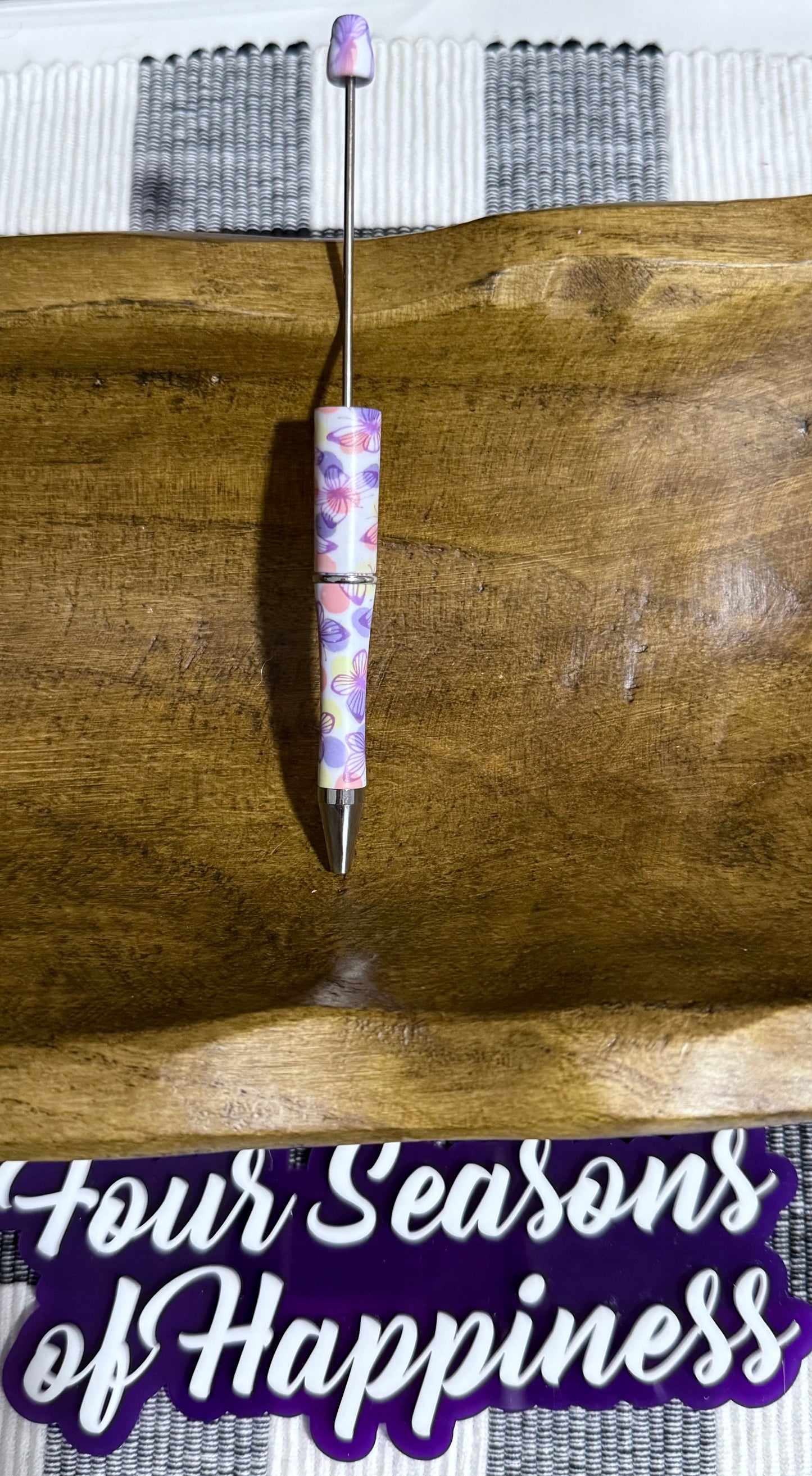 Printed Bead-able Black Ink Pen Multiple Pattern/Color Options