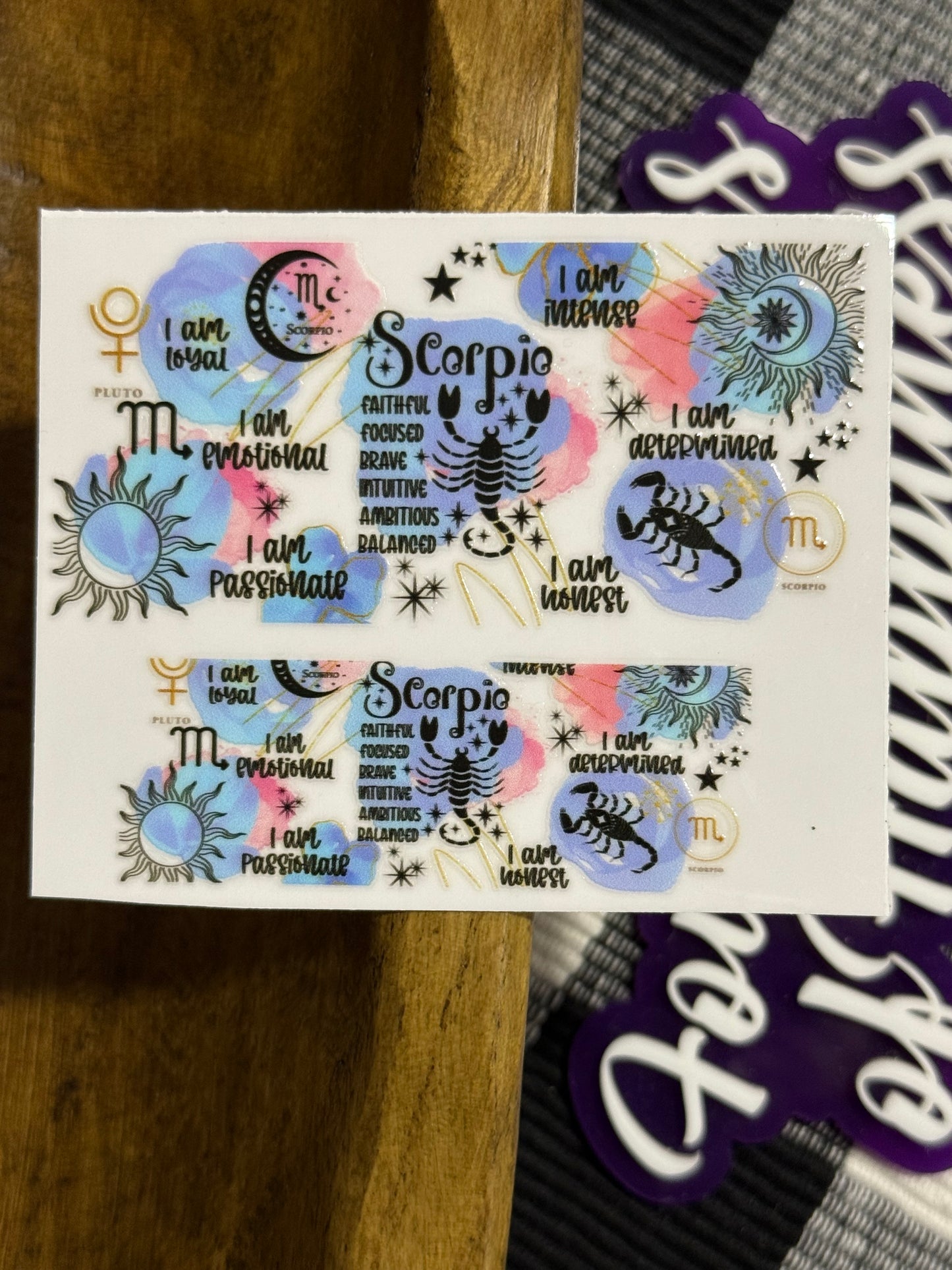 Mini Keychain Tumbler UVDTF Transfer