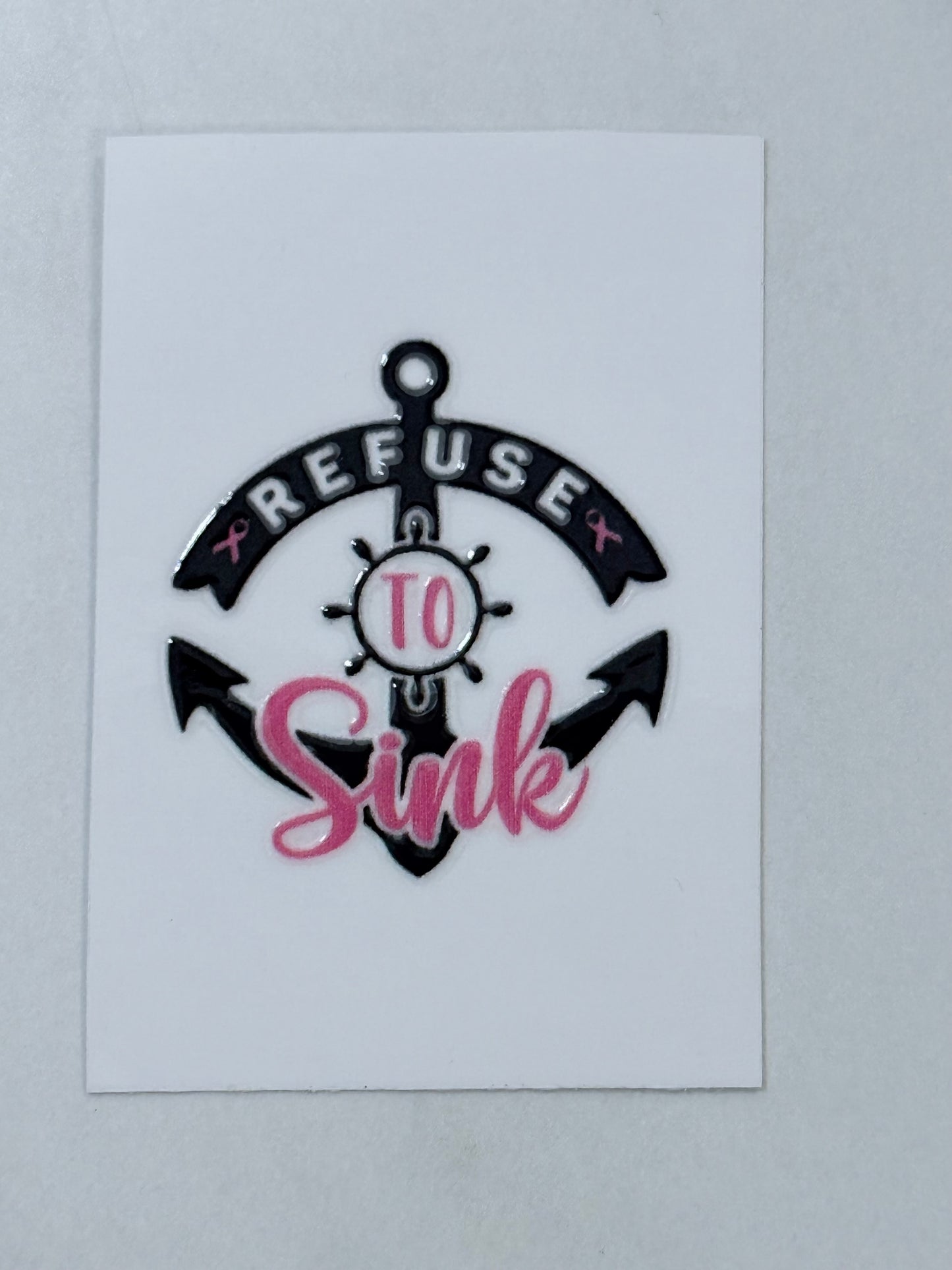 2x2 Breast Cancer Awareness UV DTF Decal – Fighters, Survivors & Hope