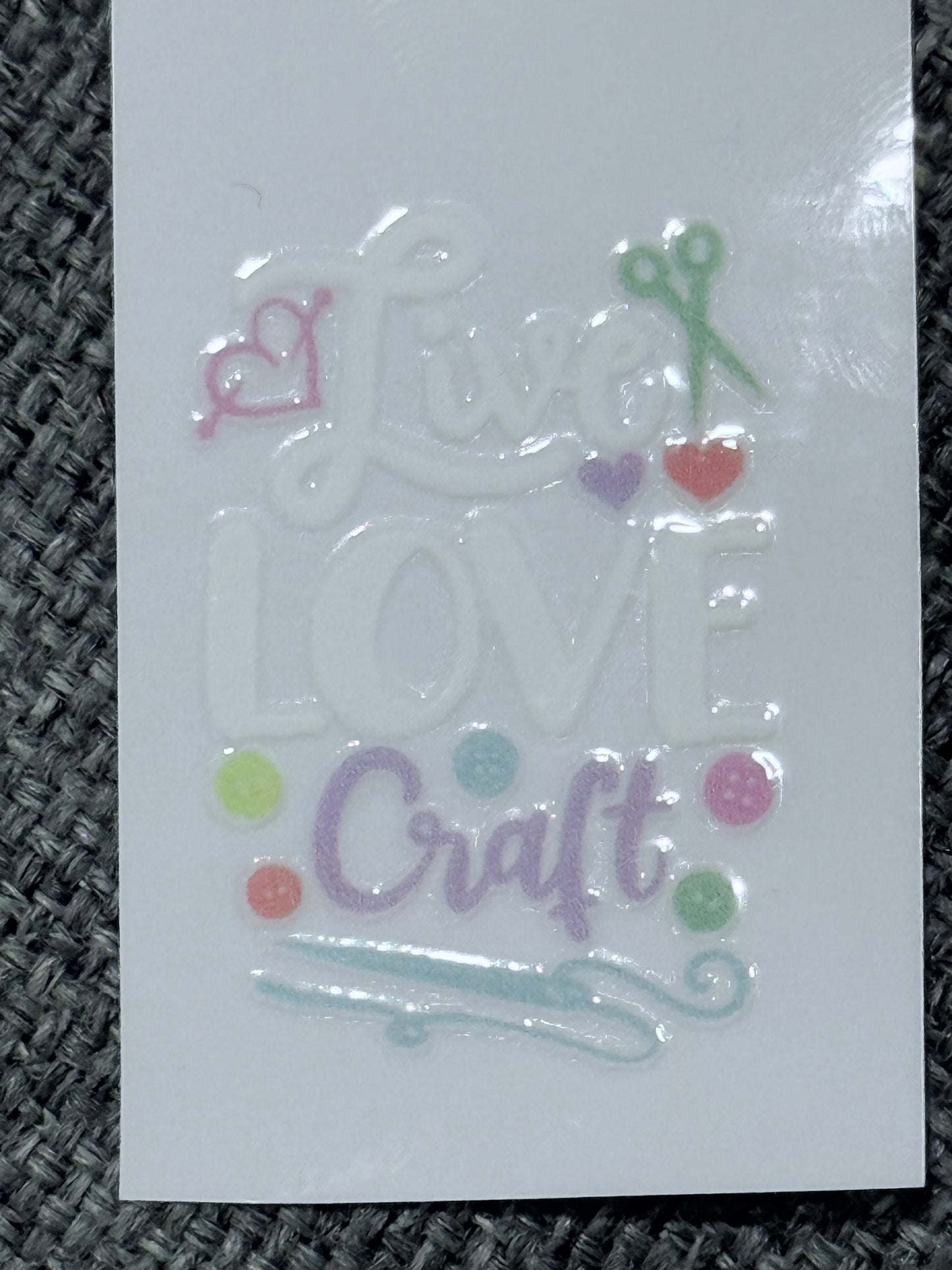 Crafting Obsessed – 2x2 UV DTF Decal