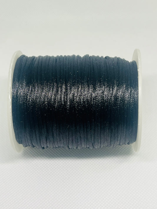 2mm Nylon Cord For Beading Or Crafting 38Yards Black Or White