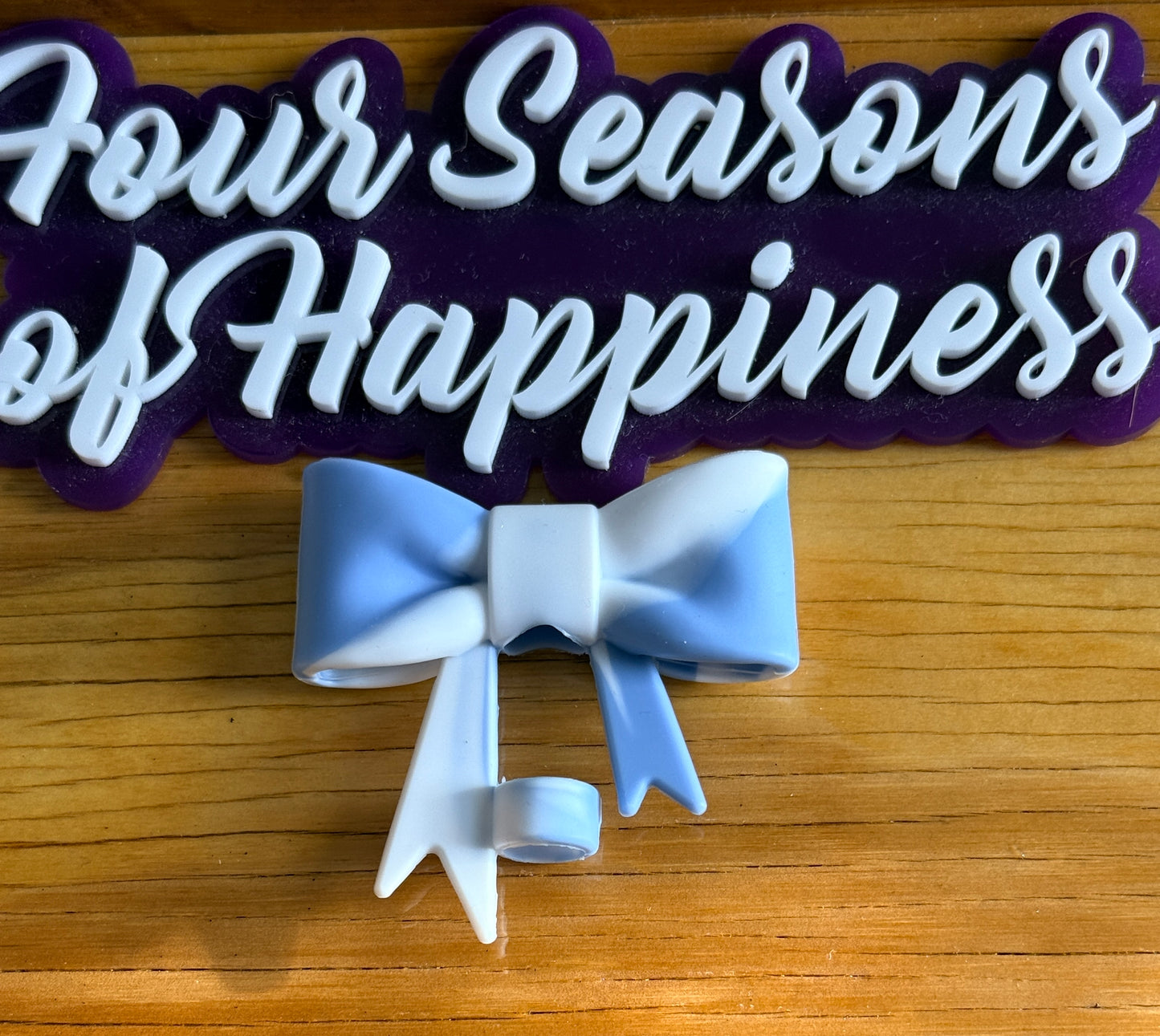 Create Happiness Bow Straw Charms – Silicone Cup Straw Accessories | Four Seasons of Happiness