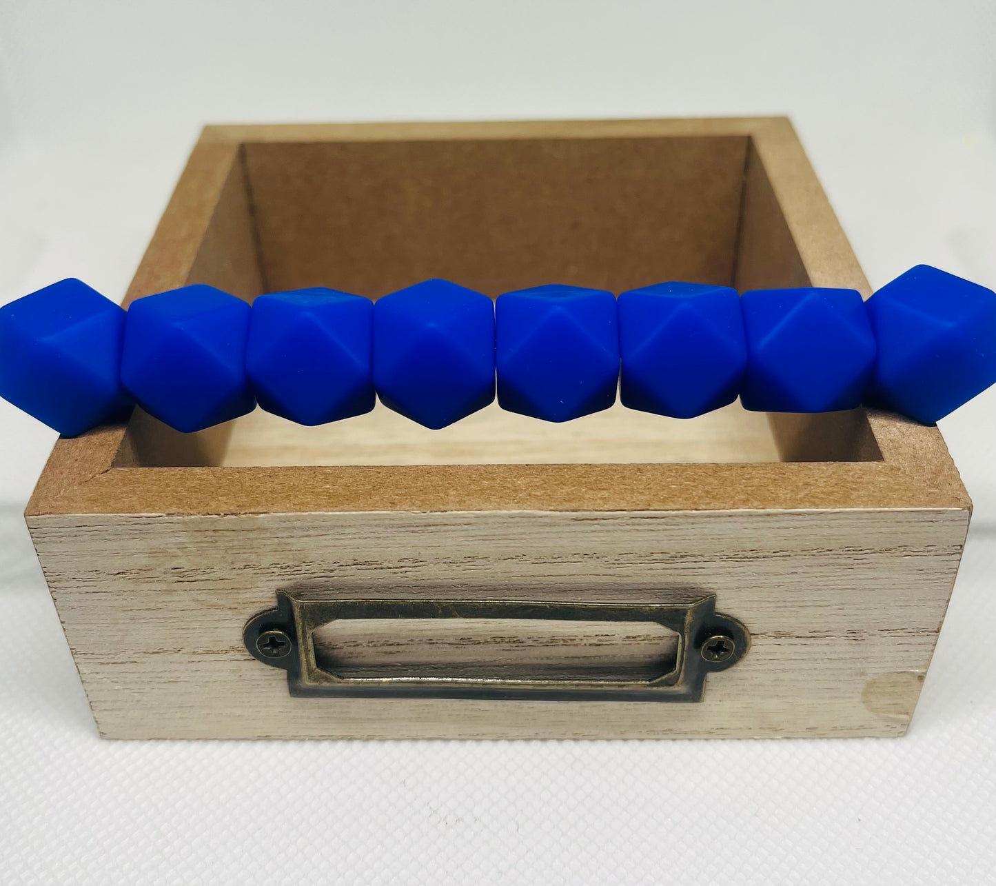 15 count 14mm Hexagon Silicone Solid Color Bead