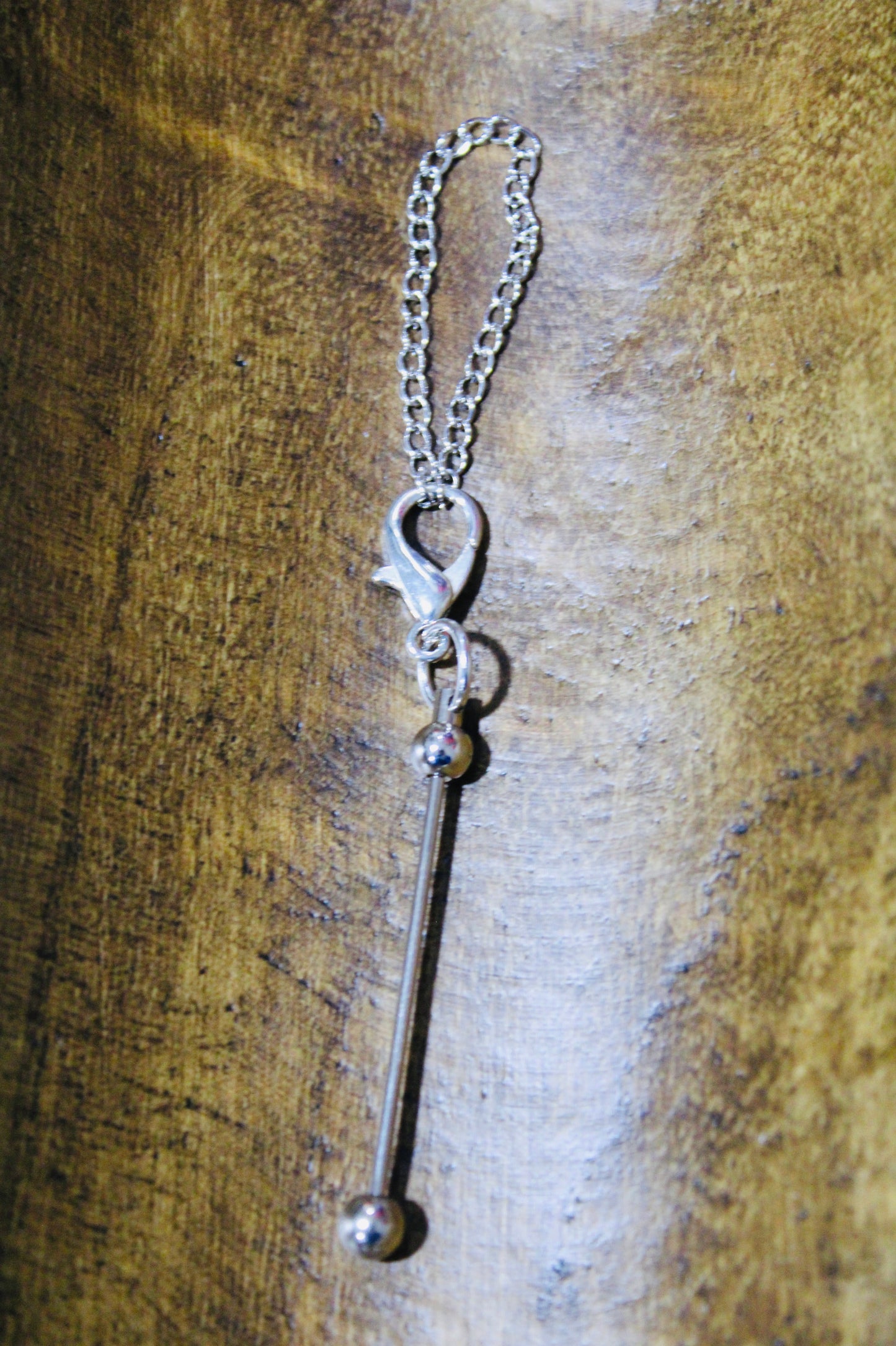 Chain Cup Charm Bead-able Silver