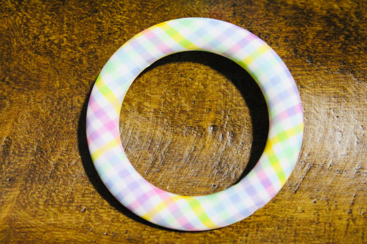 65mm Printed Silicone Ring Bead Multiple Print Options And Mixed Colors
