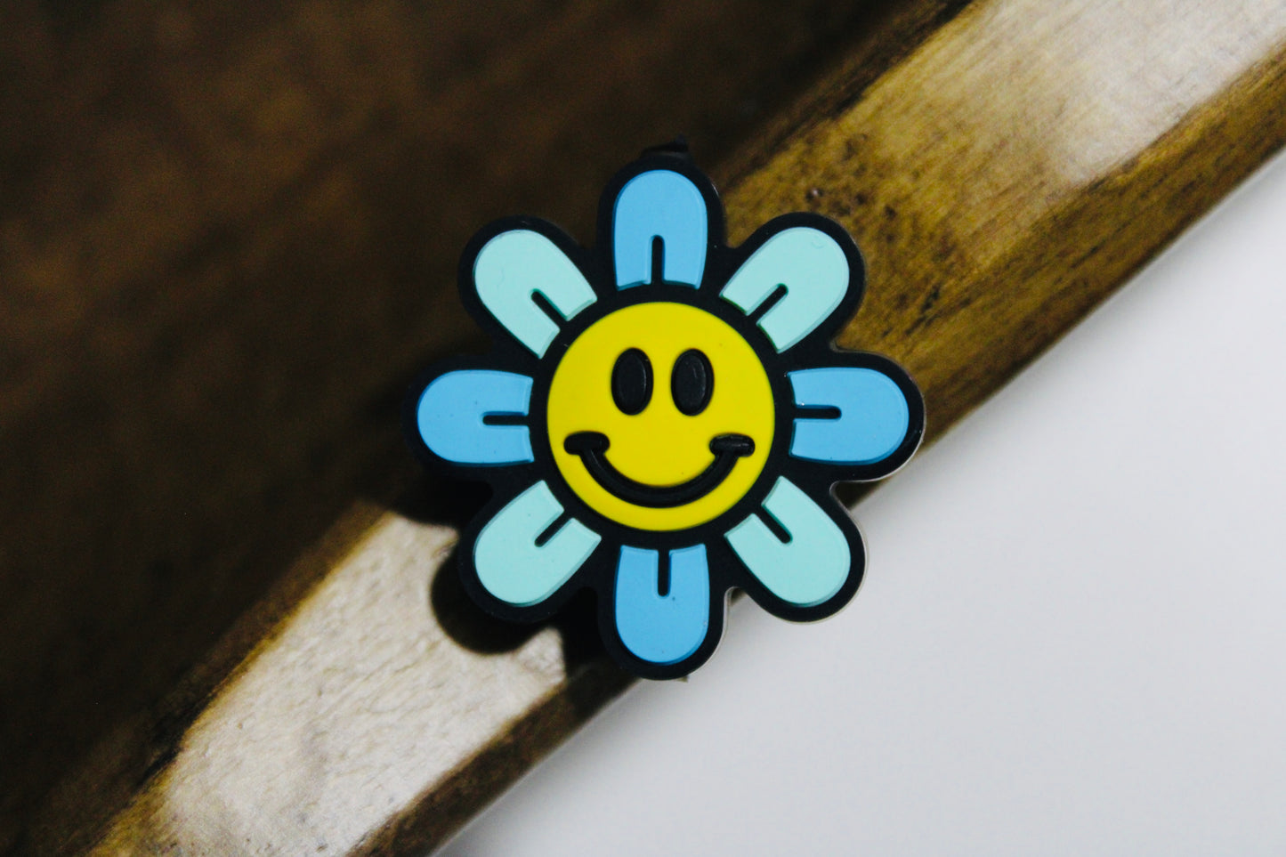 Happy Flower Silicone Focal Bead Multiple Color Options