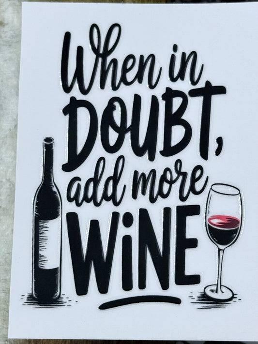 Wine Lover UVDTF Decal Bundle – 3x4 Waterproof Permanent Stickers for Tumblers, Glassware, Gifts & Crafts | Funny Wine Quotes | Smooth Gloss Finish