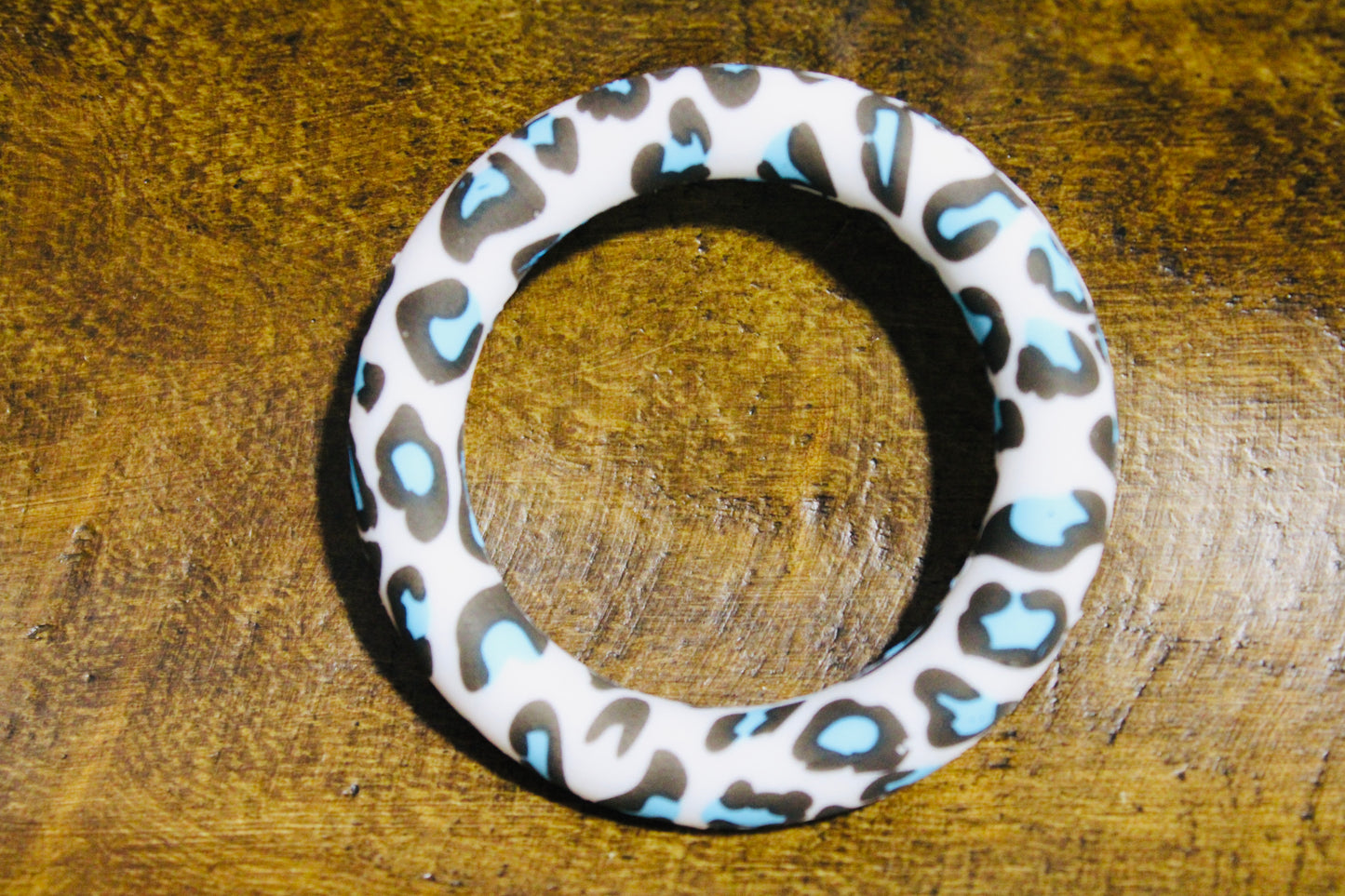 65mm Printed Silicone Ring Bead Multiple Print Options And Mixed Colors