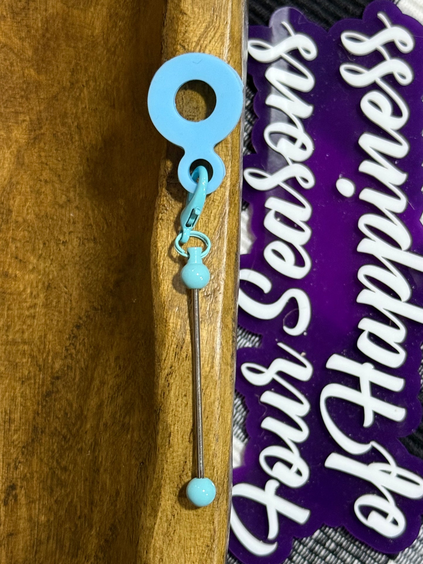 Silicone Blank Bead-able Straw Charm Multiple Color Options