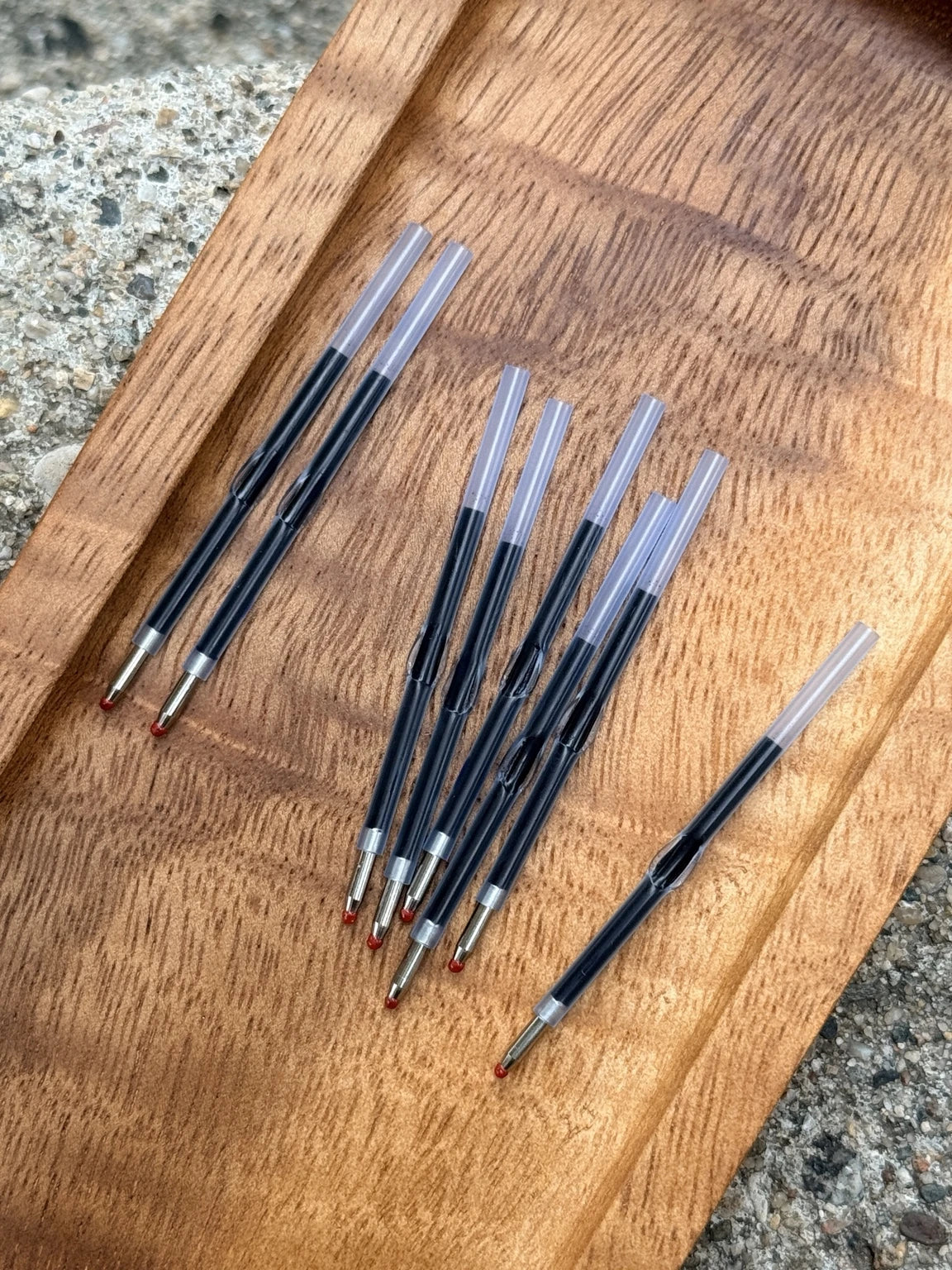 Replacement pen ink refills for beadable pens featuring smooth ballpoint tips and available in blue or black ink. Sold in convenient 40-count bags for makers, crafters, and everyday use.