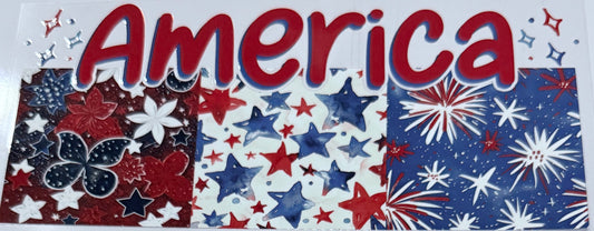 #32 America 16oz UV DTF Decal Wrap