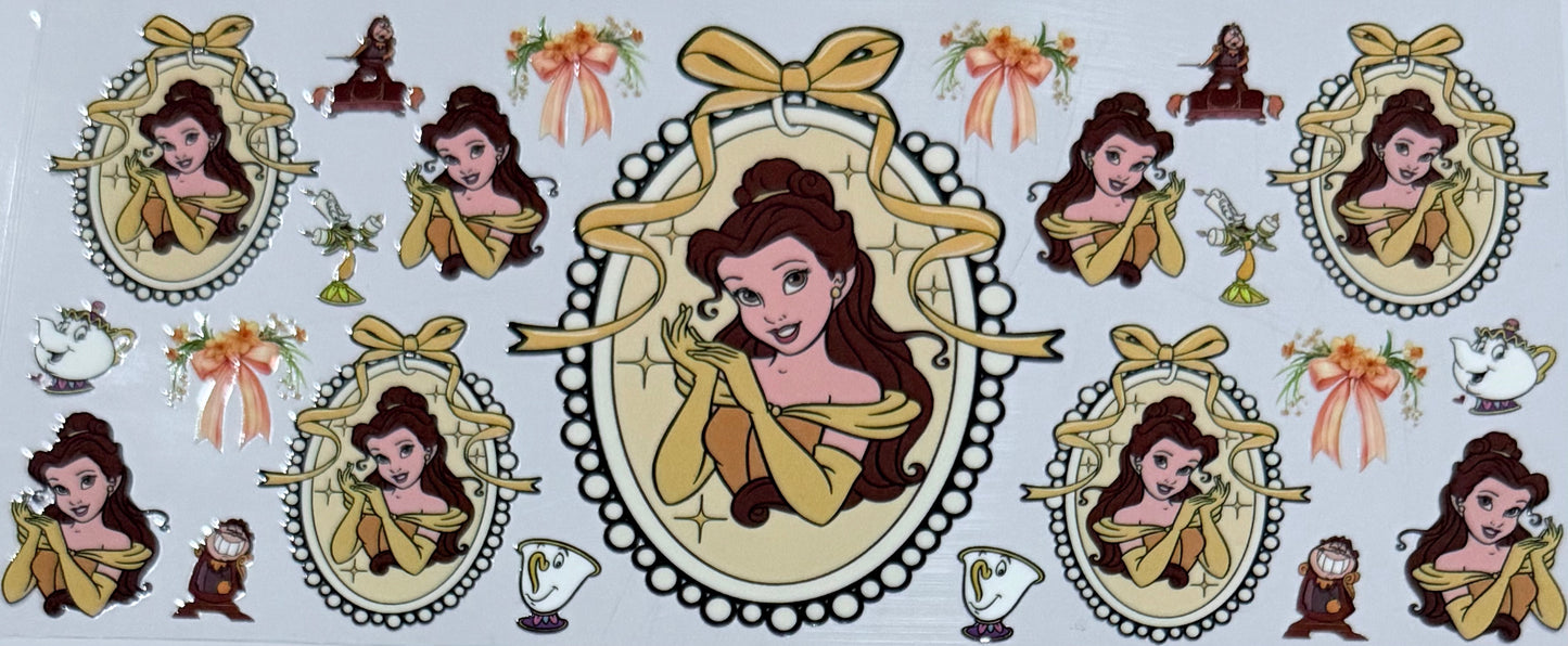 #25 Yellow Elegance 16oz UV DTF Decal Wrap