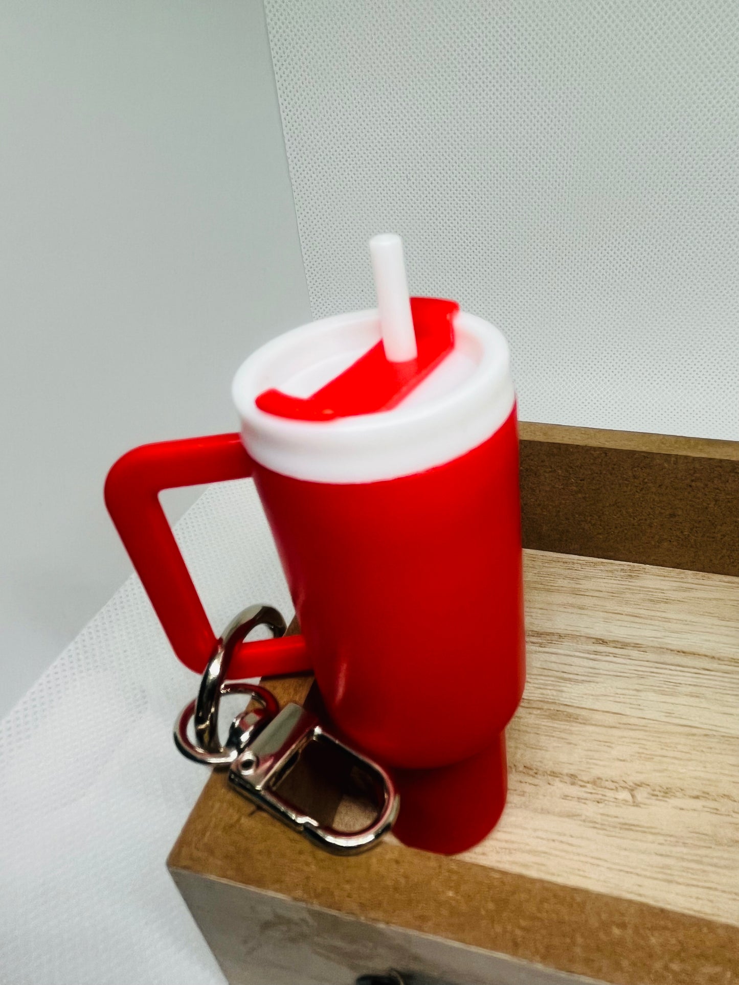 Plastic Mini Keychain Tumbler Removable Top Storage Multiple Color Options