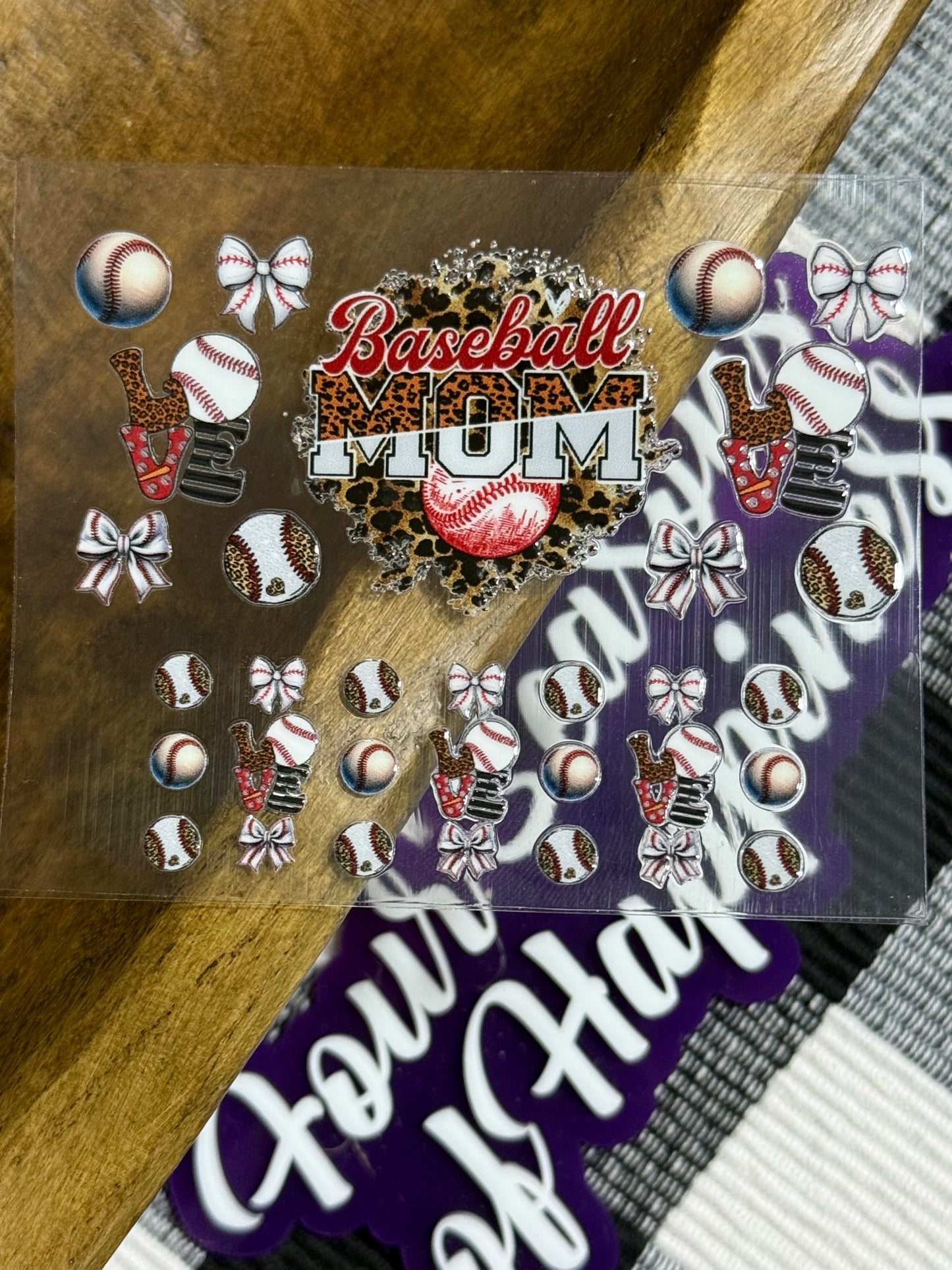 Mini Keychain Tumbler UVDTF Transfer