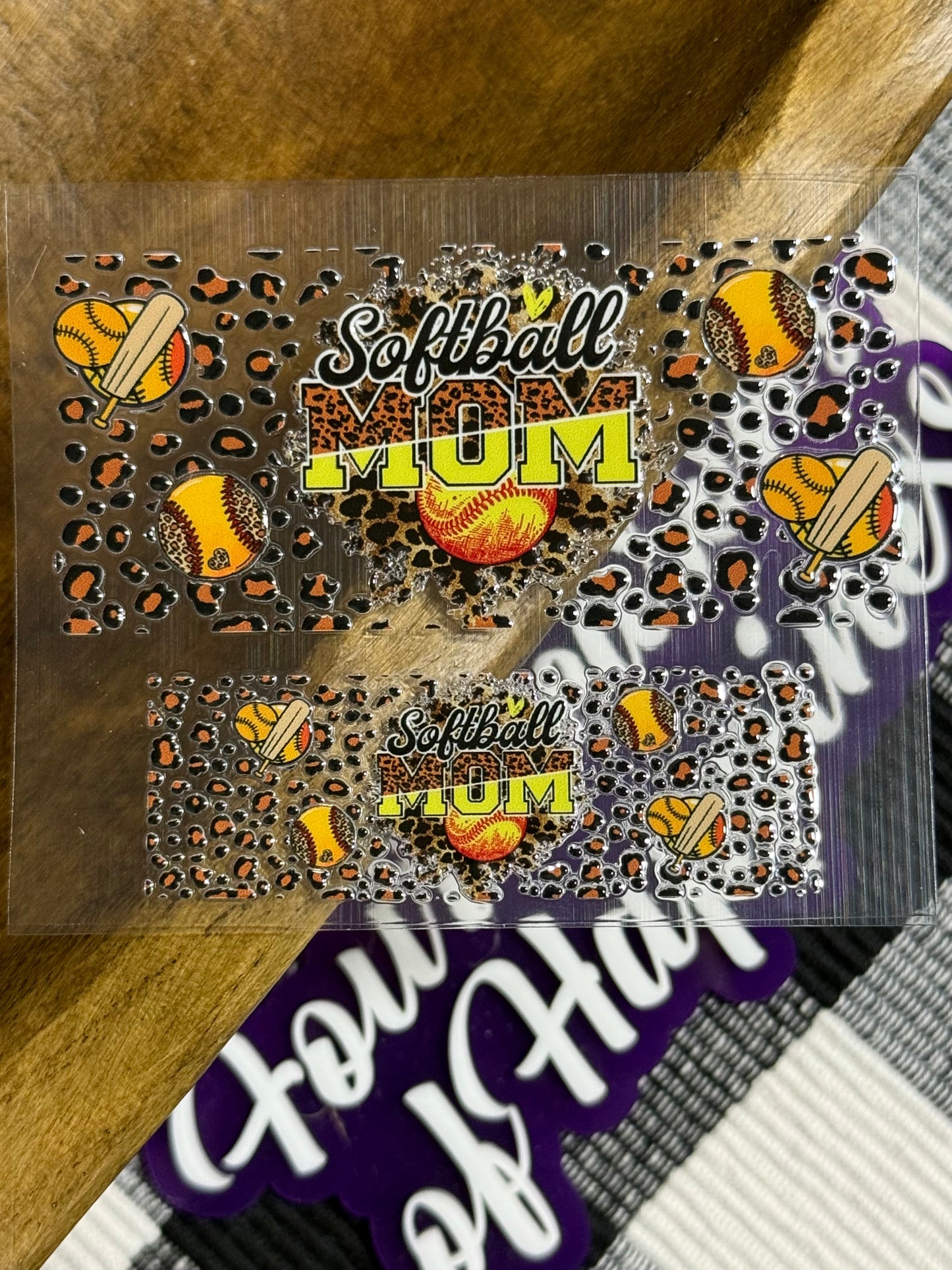 Mini Keychain Tumbler UVDTF Transfer