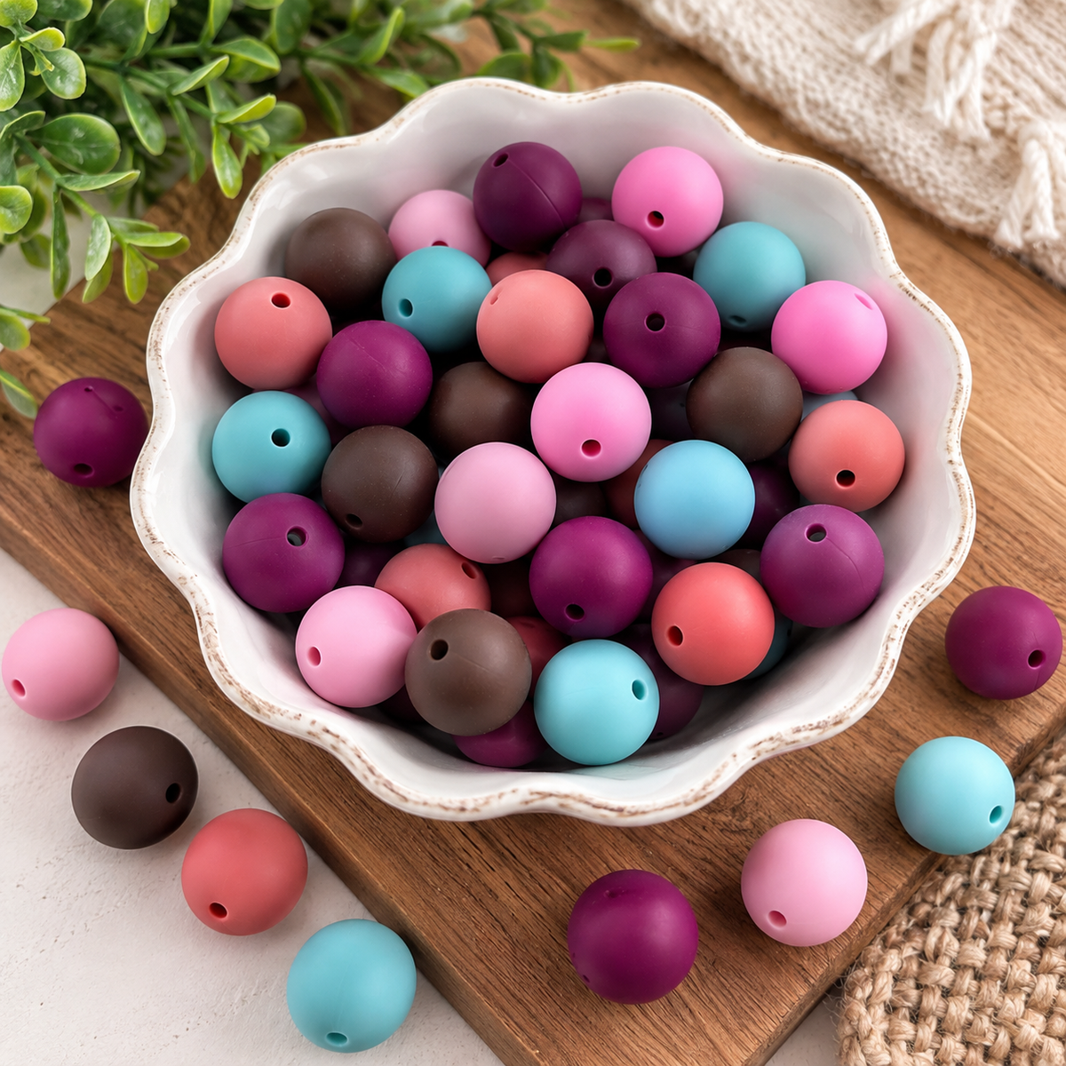 More Than a Moment 15mm Silicone Bead Mix – 60 Count | FSOH