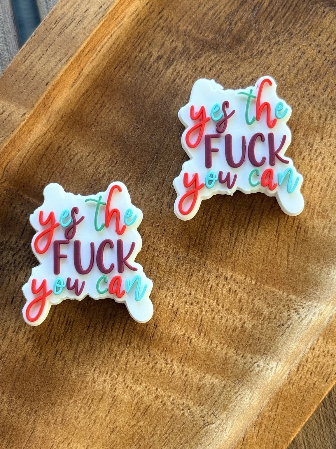 Yes the F*ck You Can Motivational Silicone Focal Bead | FSOH