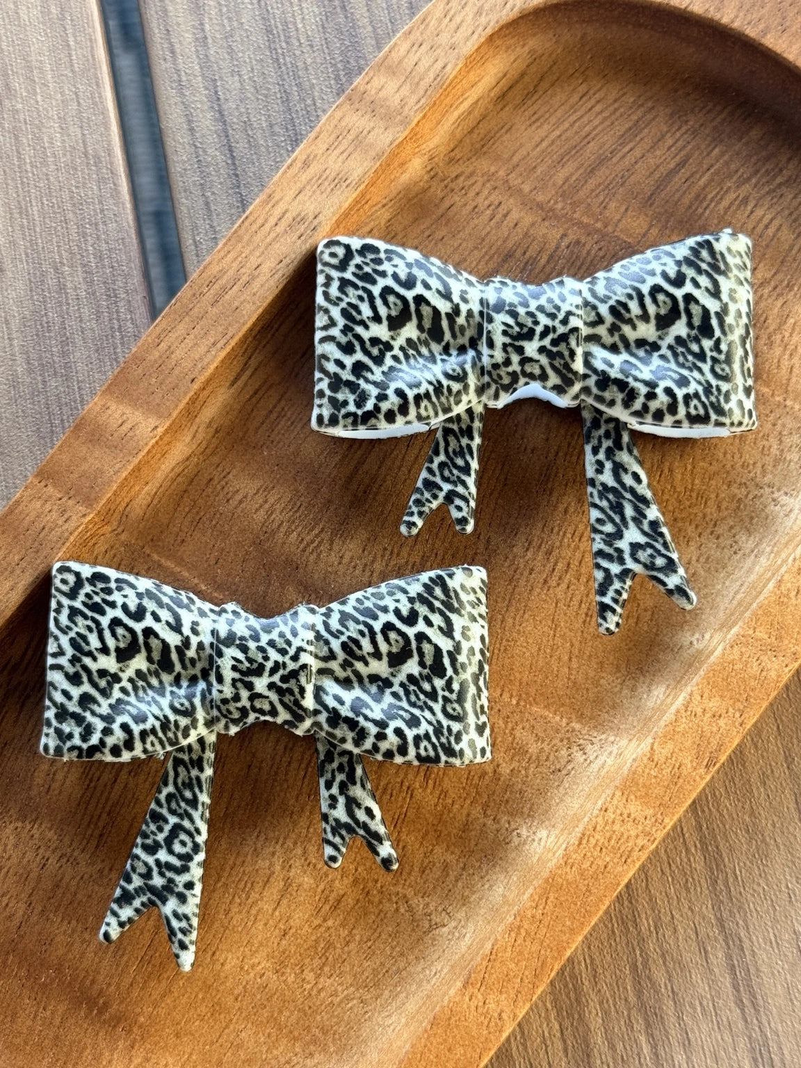Wild Side Leopard Large Silicone Bow Focal Bead | FSOH