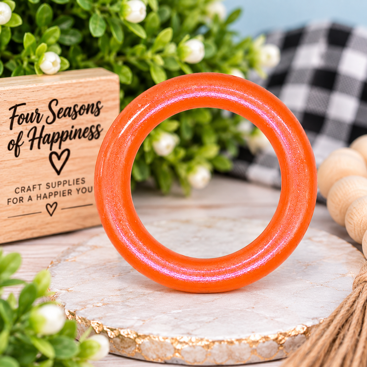 65mm Opal Silicone Ring Beads – Multiple Colors – Sold Individually | FSOH