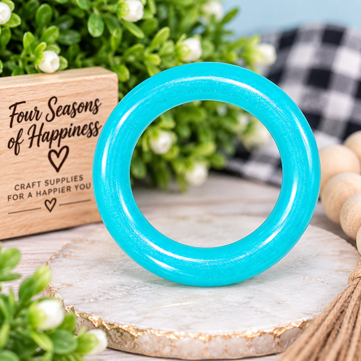 65mm Opal Silicone Ring Beads – Multiple Colors – Sold Individually | FSOH