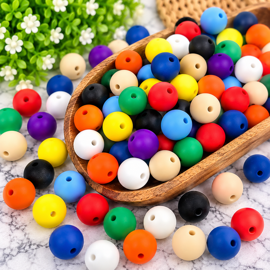 Happy Little Scoop – 12mm Silicone Bead Mix | 100 Count