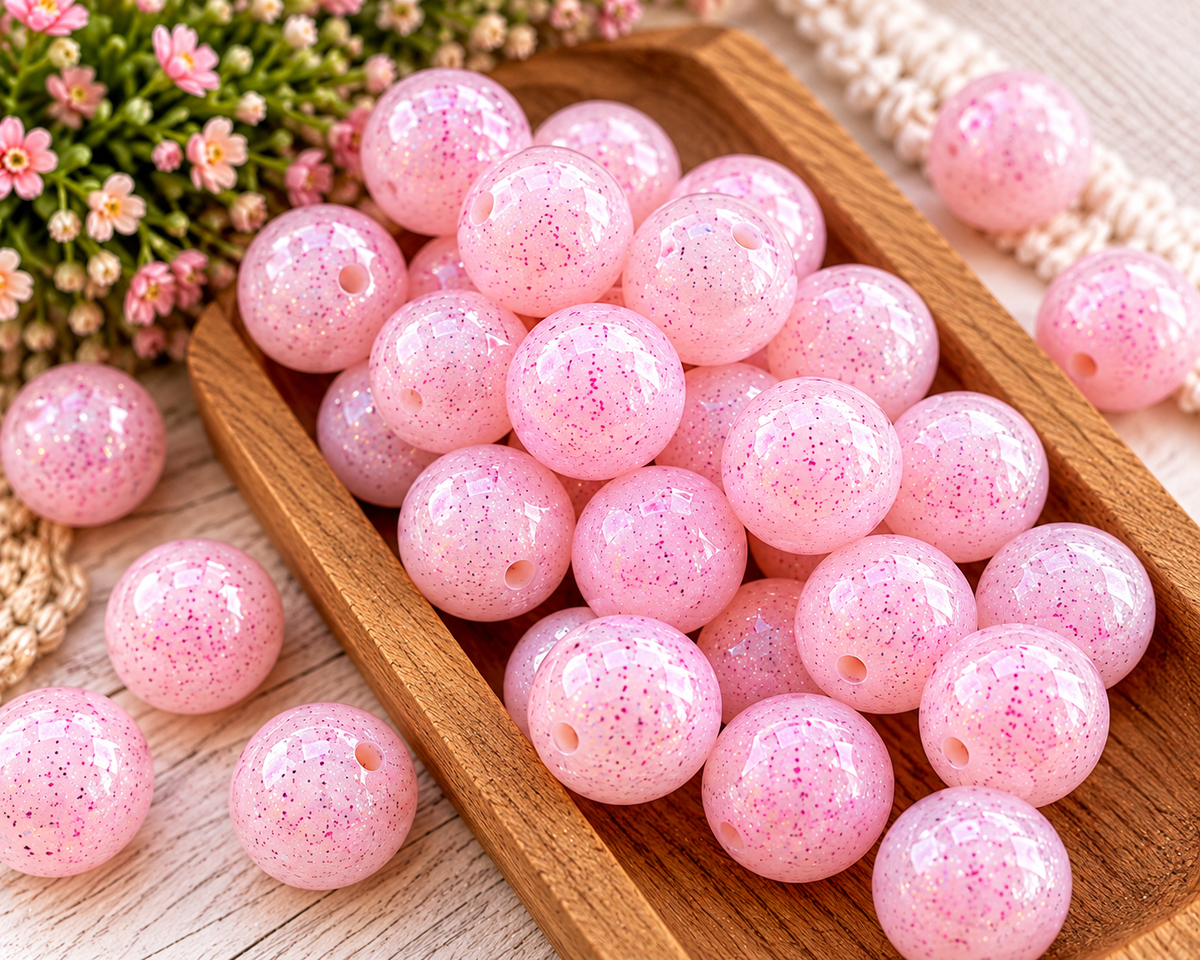 Violet Dream Jelly 15mm Silicone Bead – Sold Individually