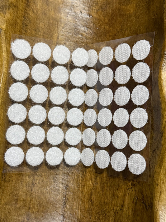 Small Round 0.59” Velcro 24 Count Adhesive Patches Craft Projects