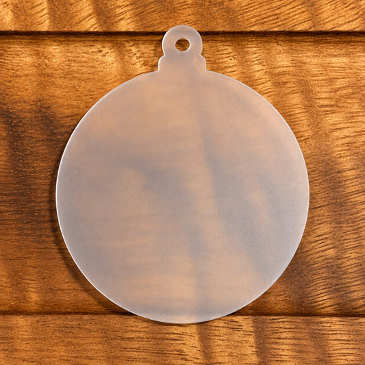 3” Clear Acrylic Ornament Blank | Sold Individually