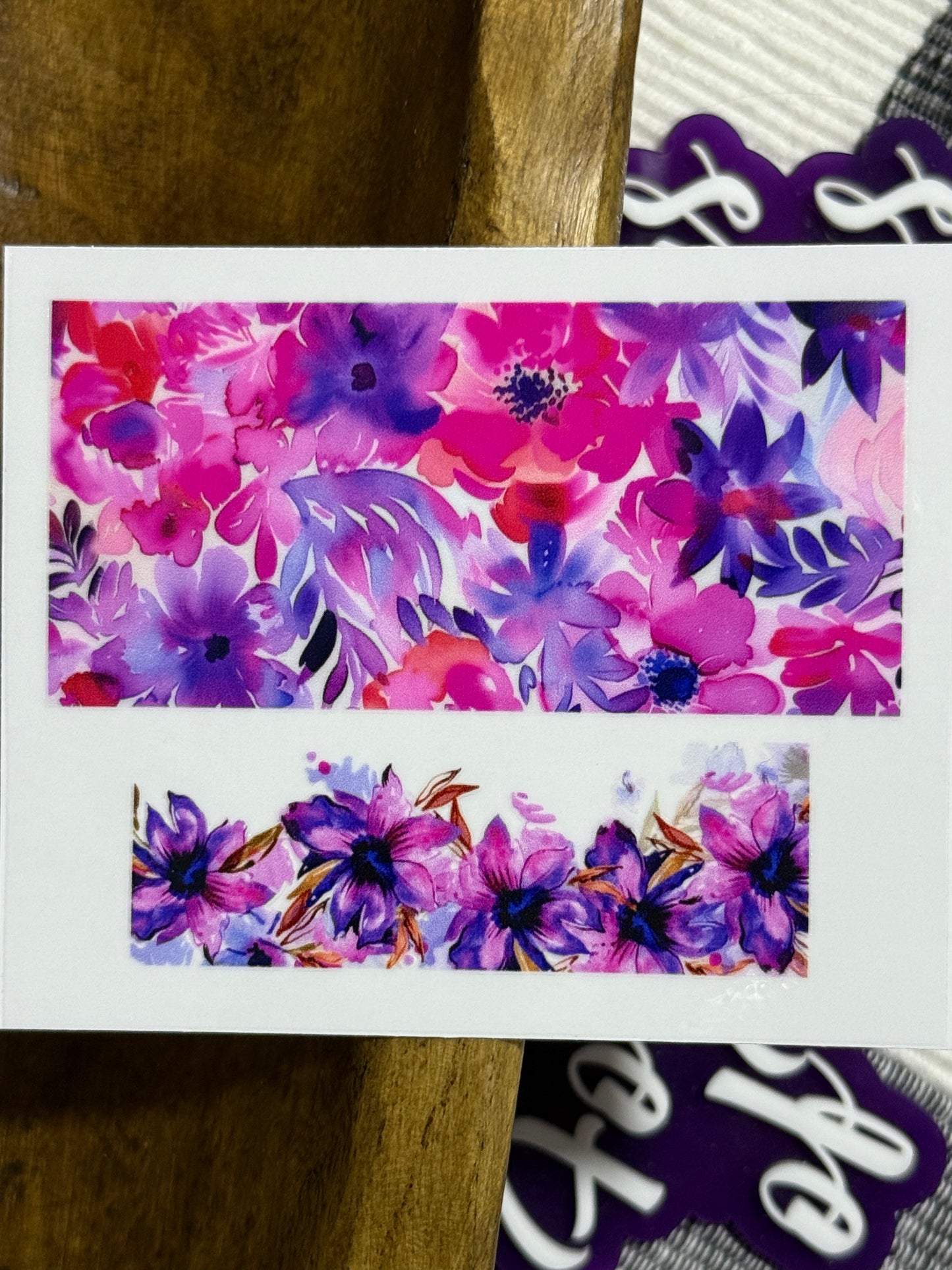 Mini Keychain Tumbler UVDTF Transfer