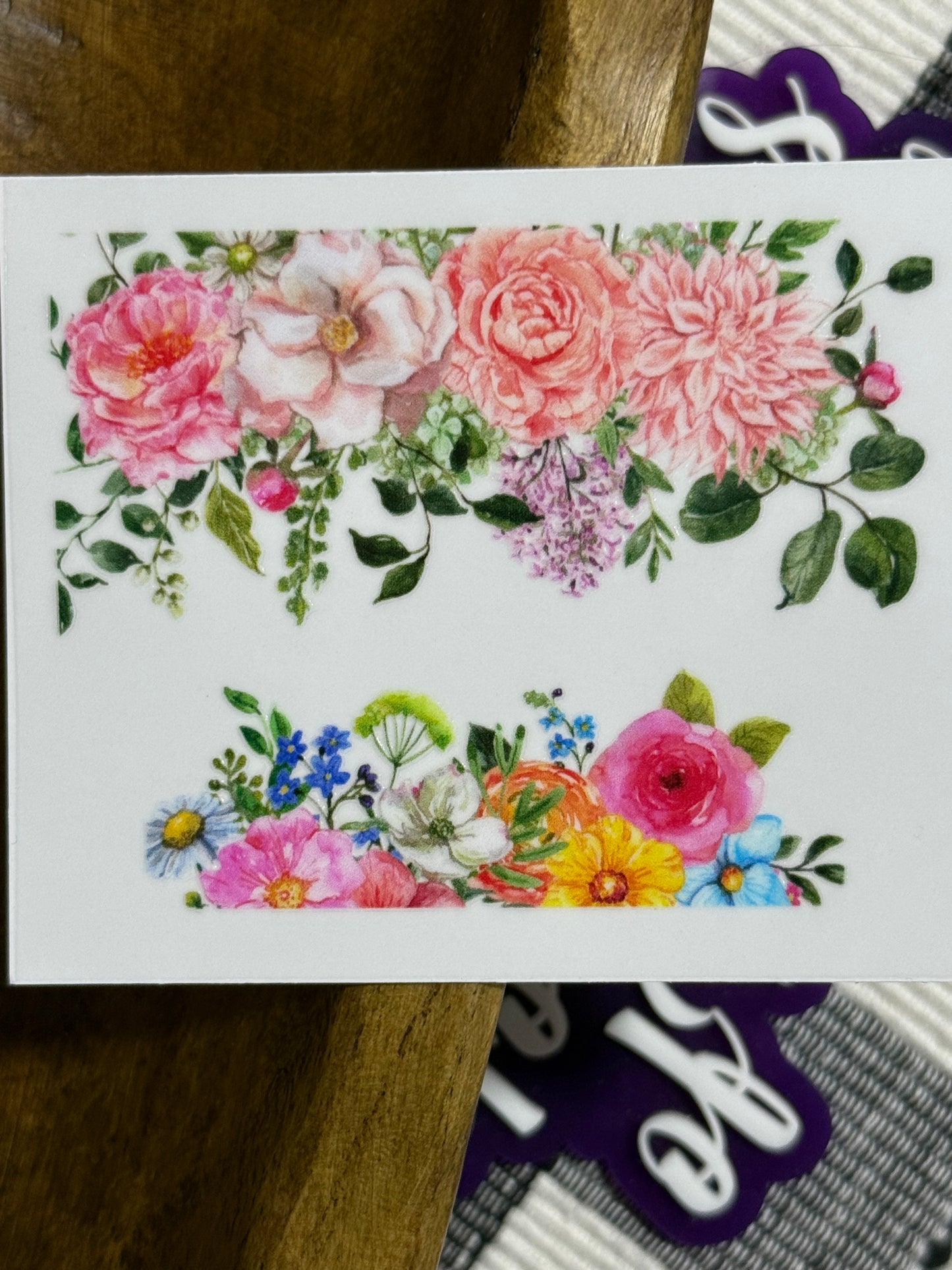 Mini Keychain Tumbler UVDTF Transfer