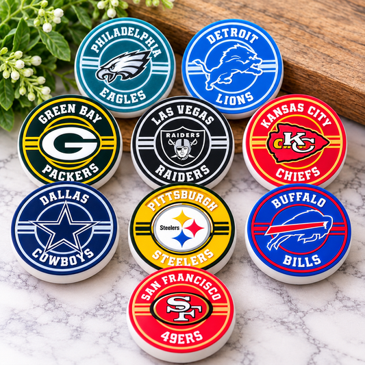 Game Day Football Team Silicone Focal Beads | Choose Your Team