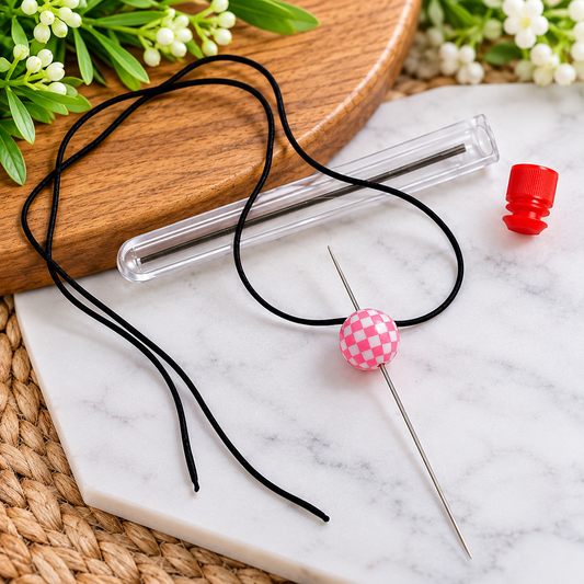 Stainless Steel Bead Threading Needles with Storage Bottle – 5ct | Jewelry Making Supplies