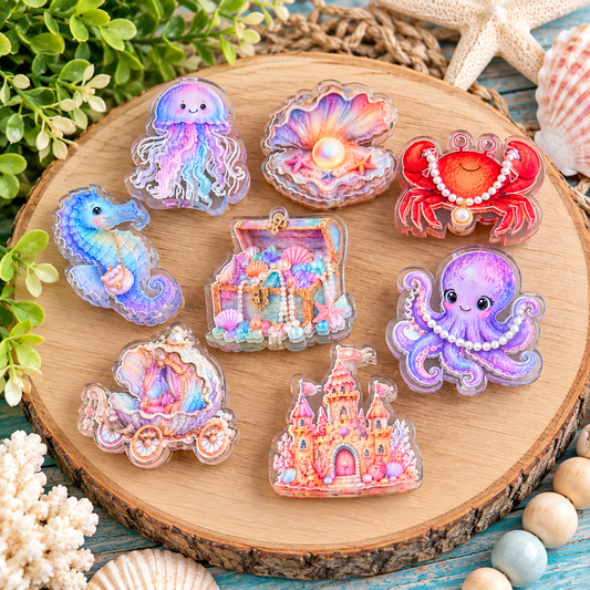 Enchanted Under the Sea Acrylic Focal Beads | 6-Pack