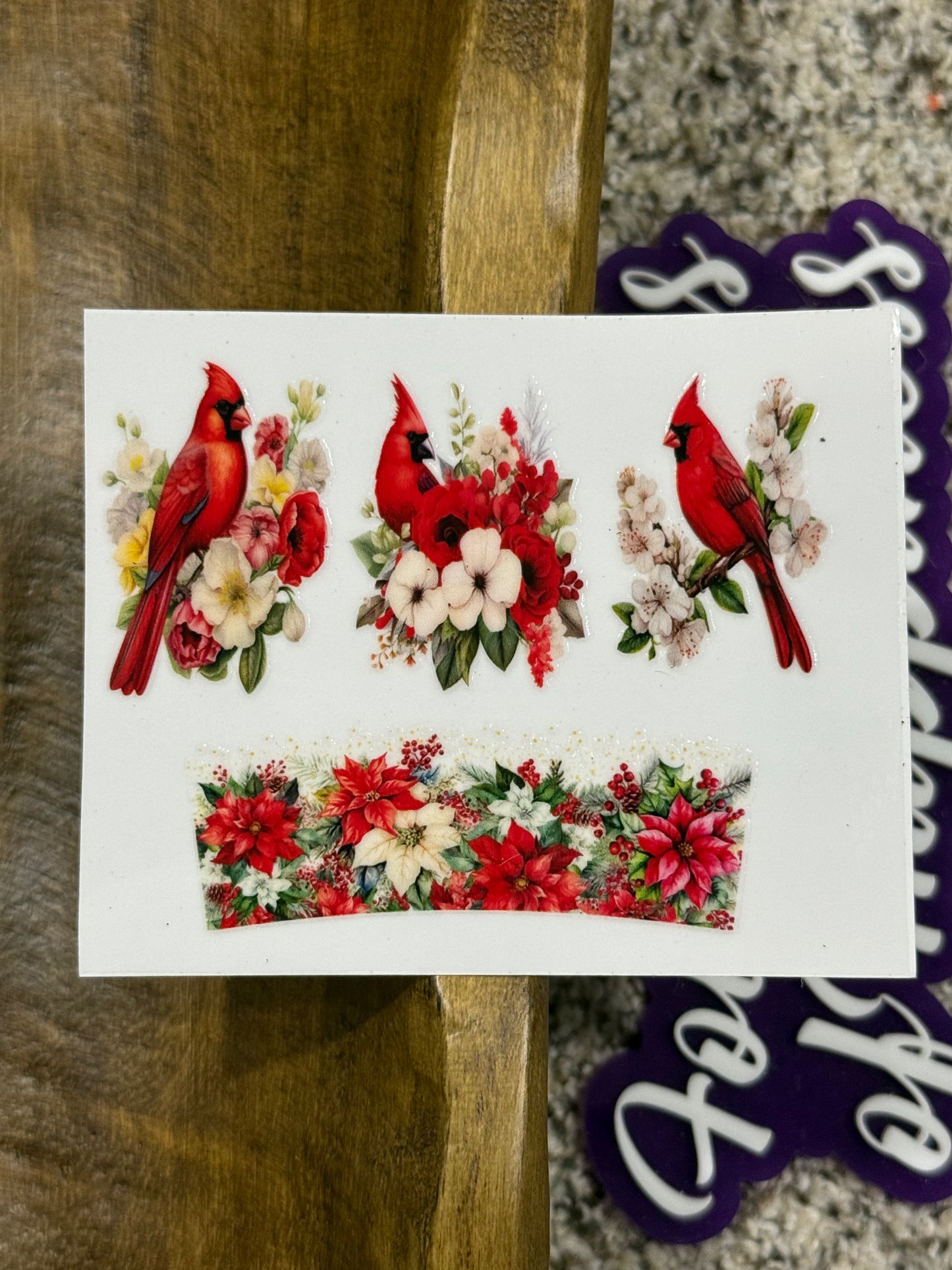 Mini Keychain Tumbler UVDTF Transfer