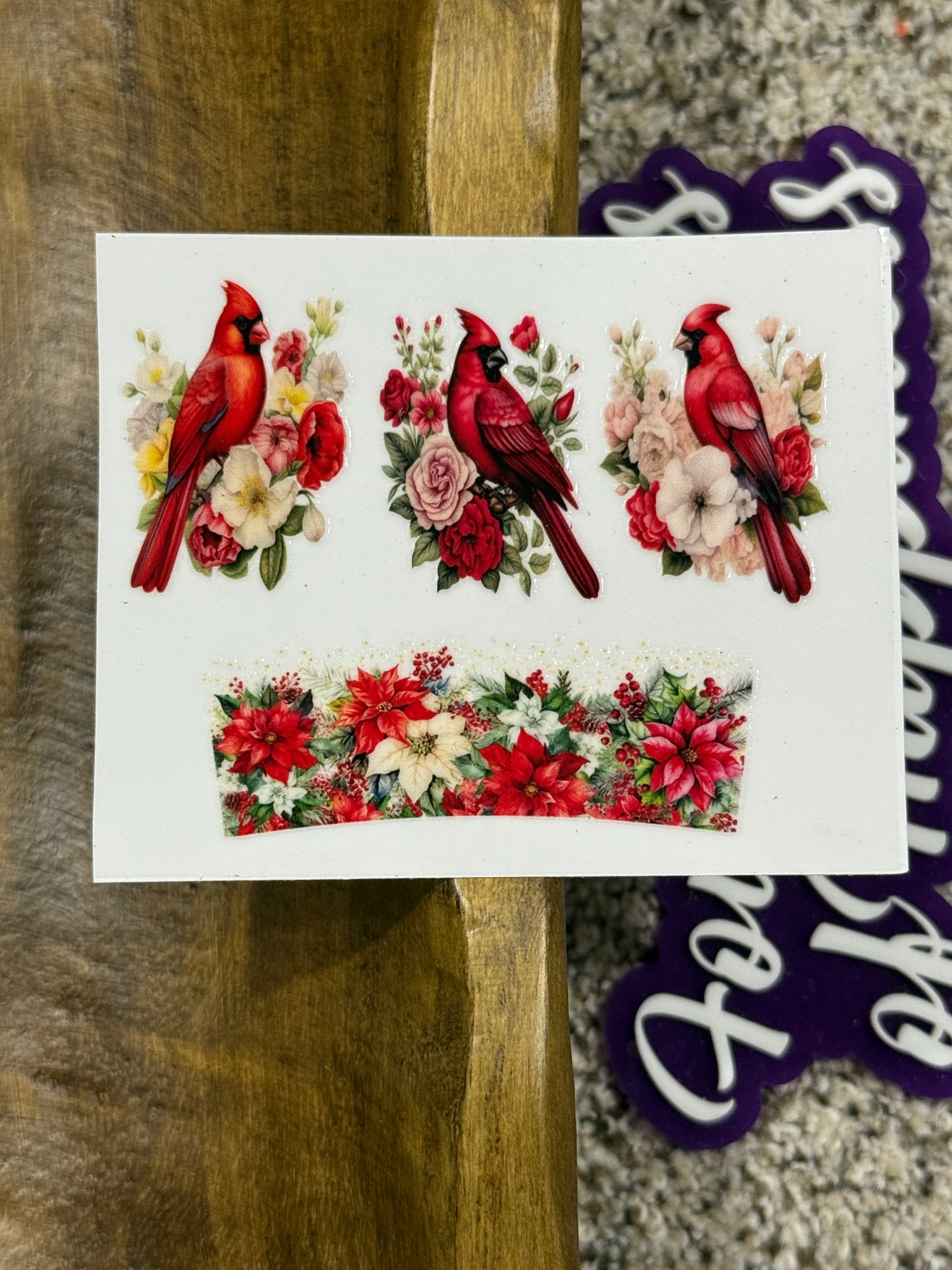 Mini Keychain Tumbler UVDTF Transfer