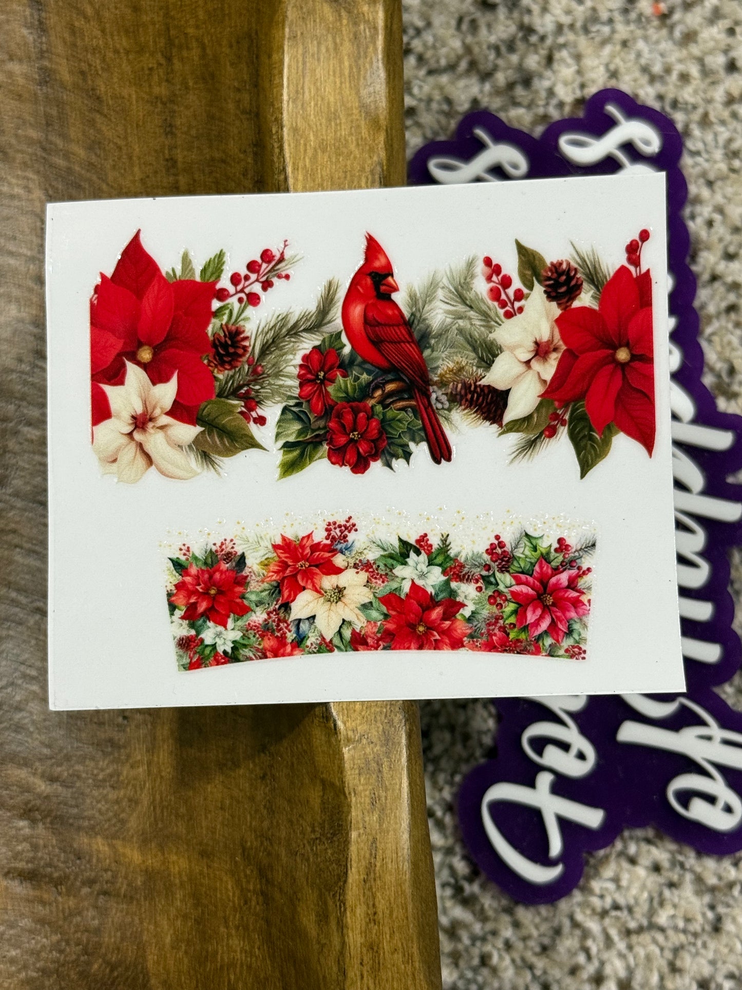 Mini Keychain Tumbler UVDTF Transfer