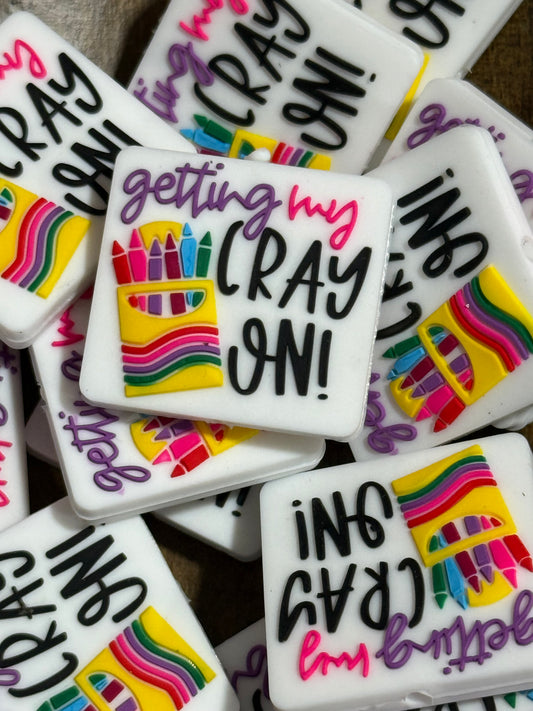 Getting My Cray On Silicone Focal Bead