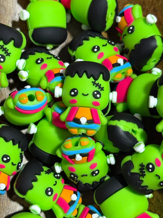 3D Frankenstein Silicone Focal Bead