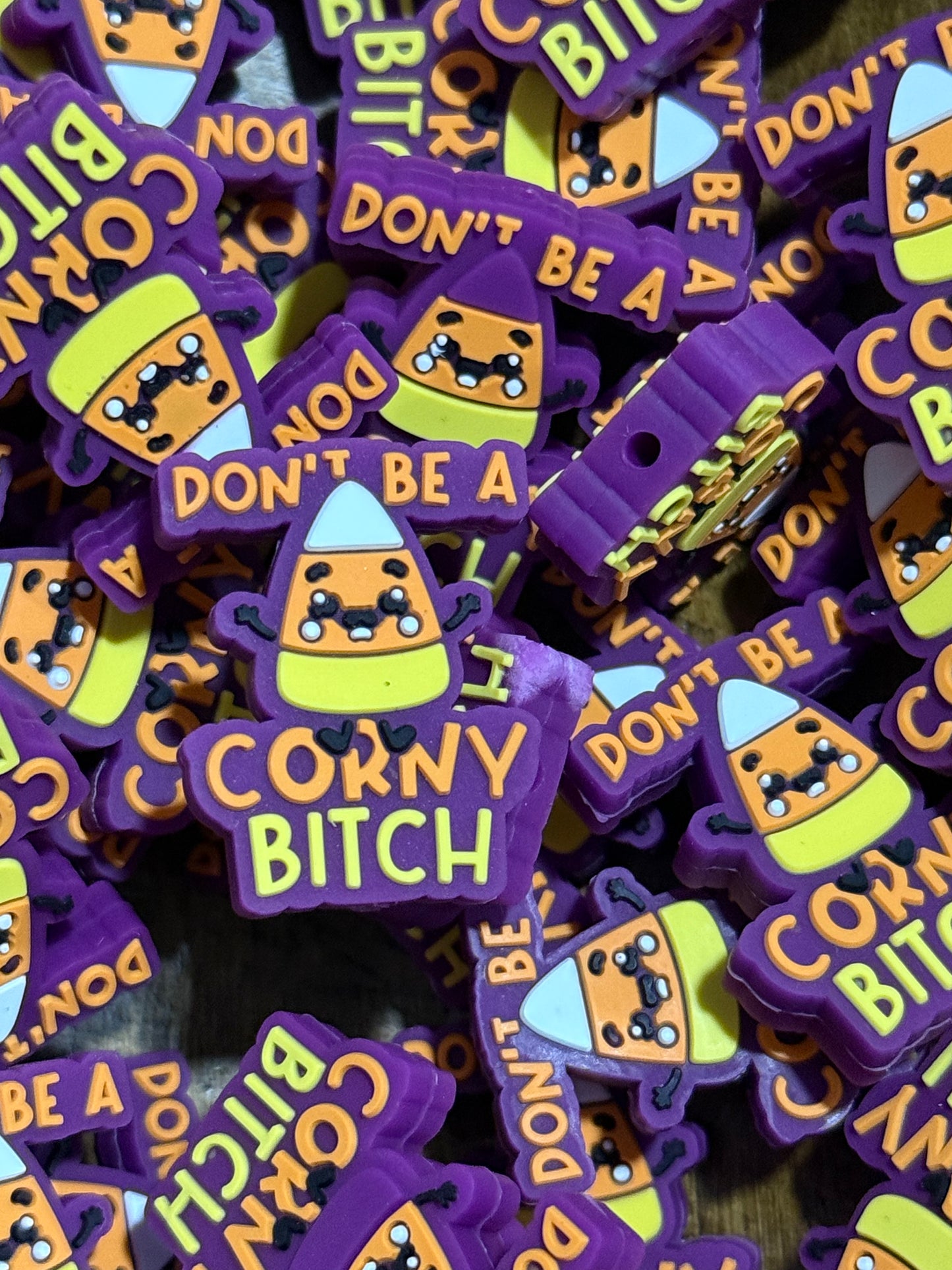Don’t Be A Corny Bitch Halloween Silicone Focal Bead